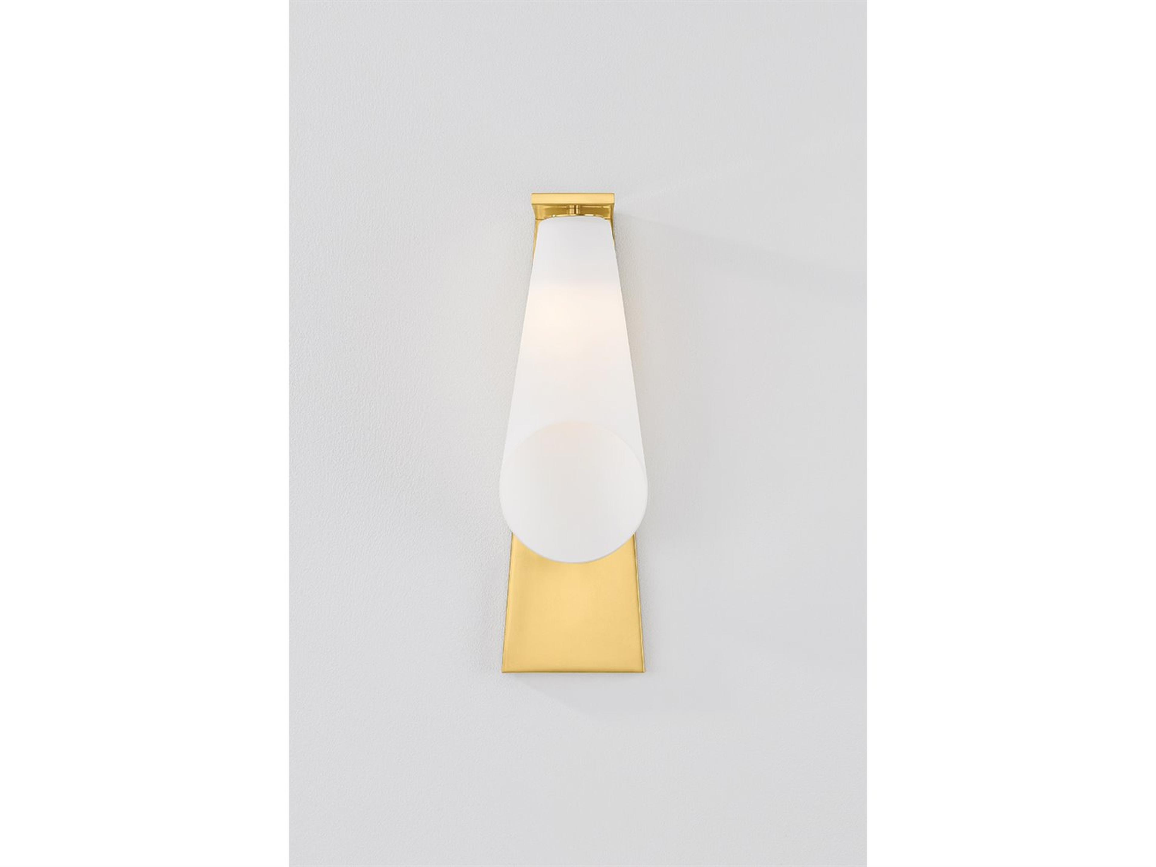 Hudson Valley Andros 1-Light Aged Brass Wall Sconce
