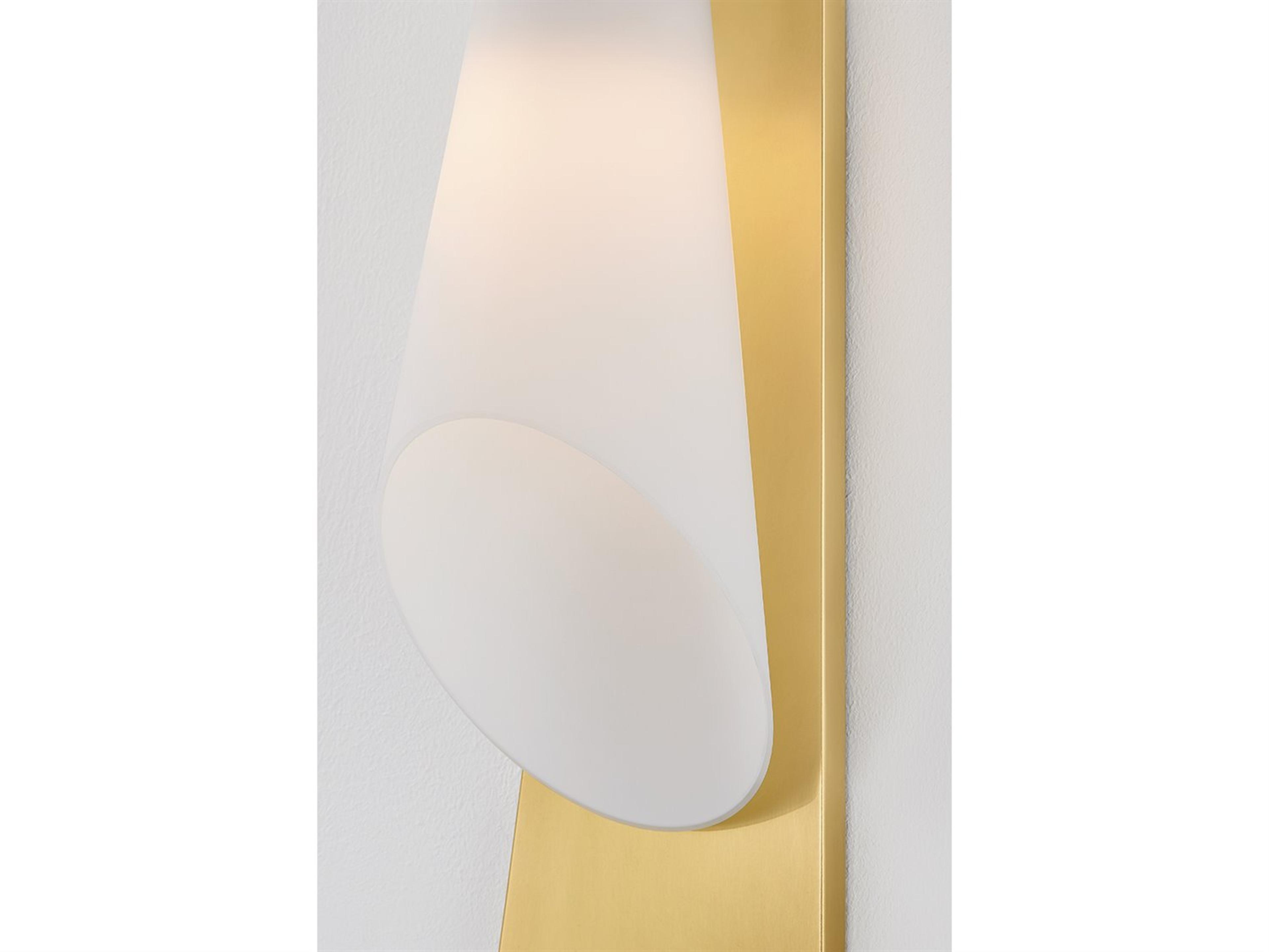 Hudson Valley Andros 1-Light Aged Brass Wall Sconce