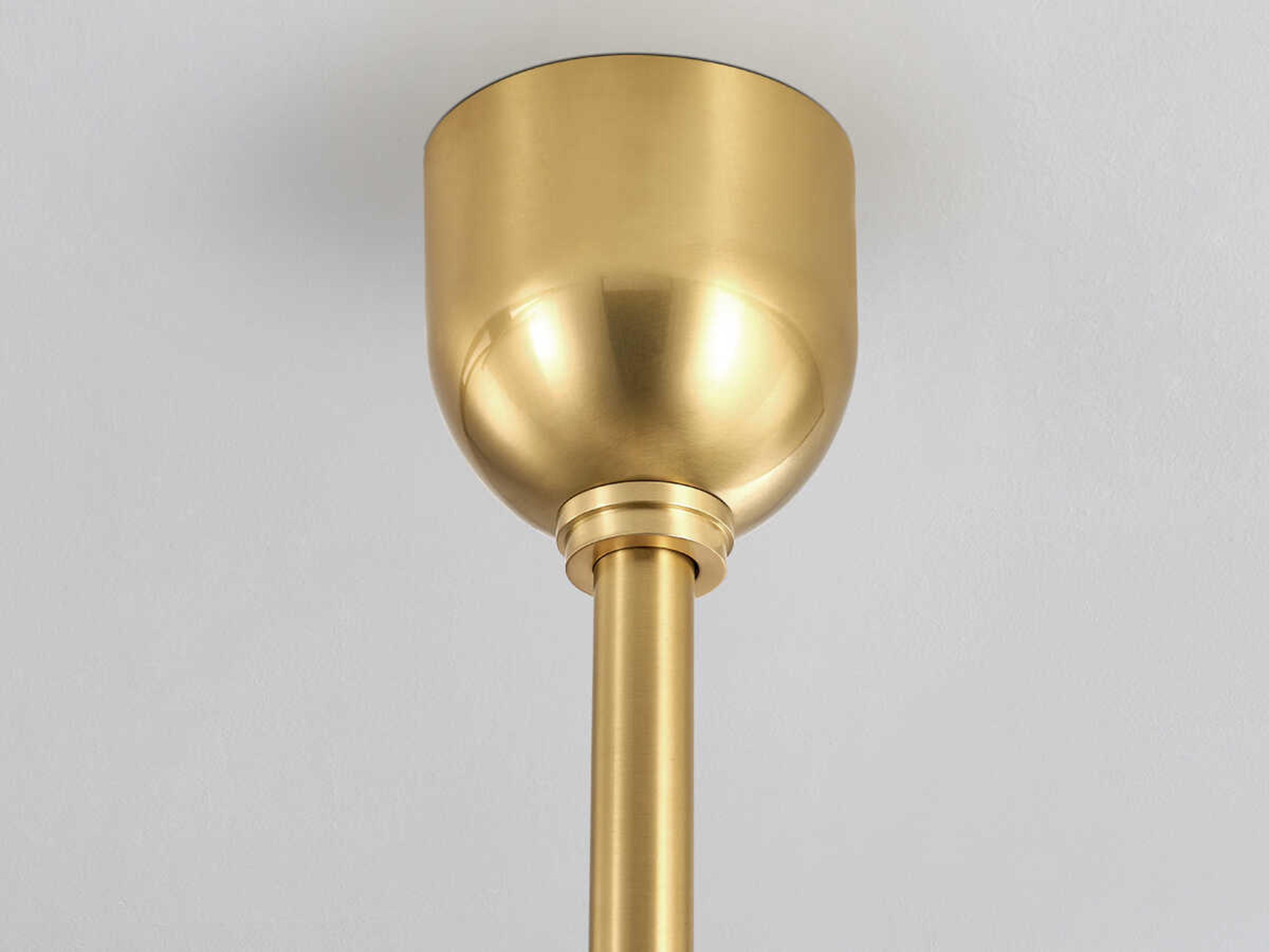 Hudson Valley Kert 2-Light Aged Brass Glass Round Pendant