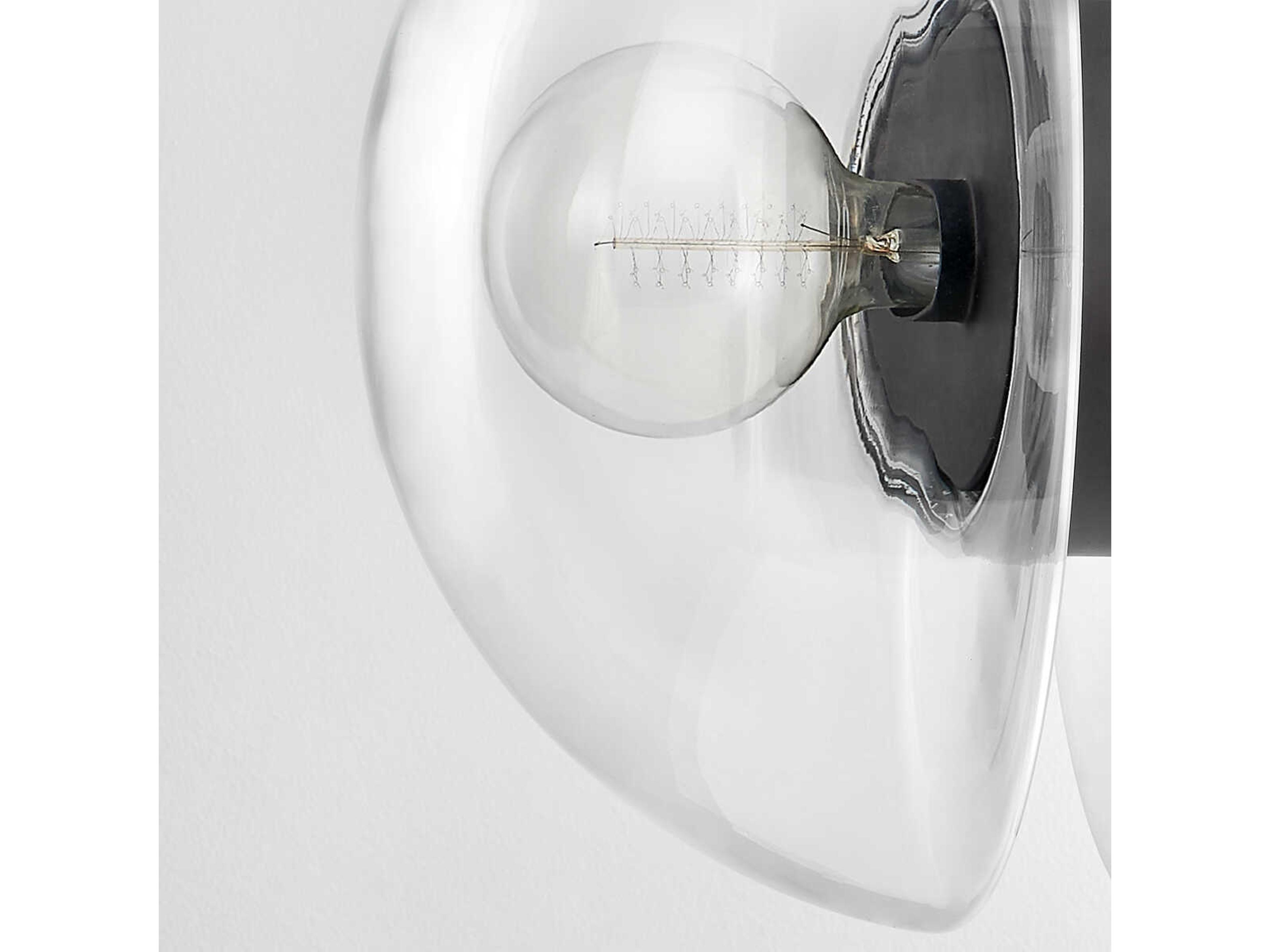 Hudson Valley Kert 2-Light Black Brass Glass Round Pendant