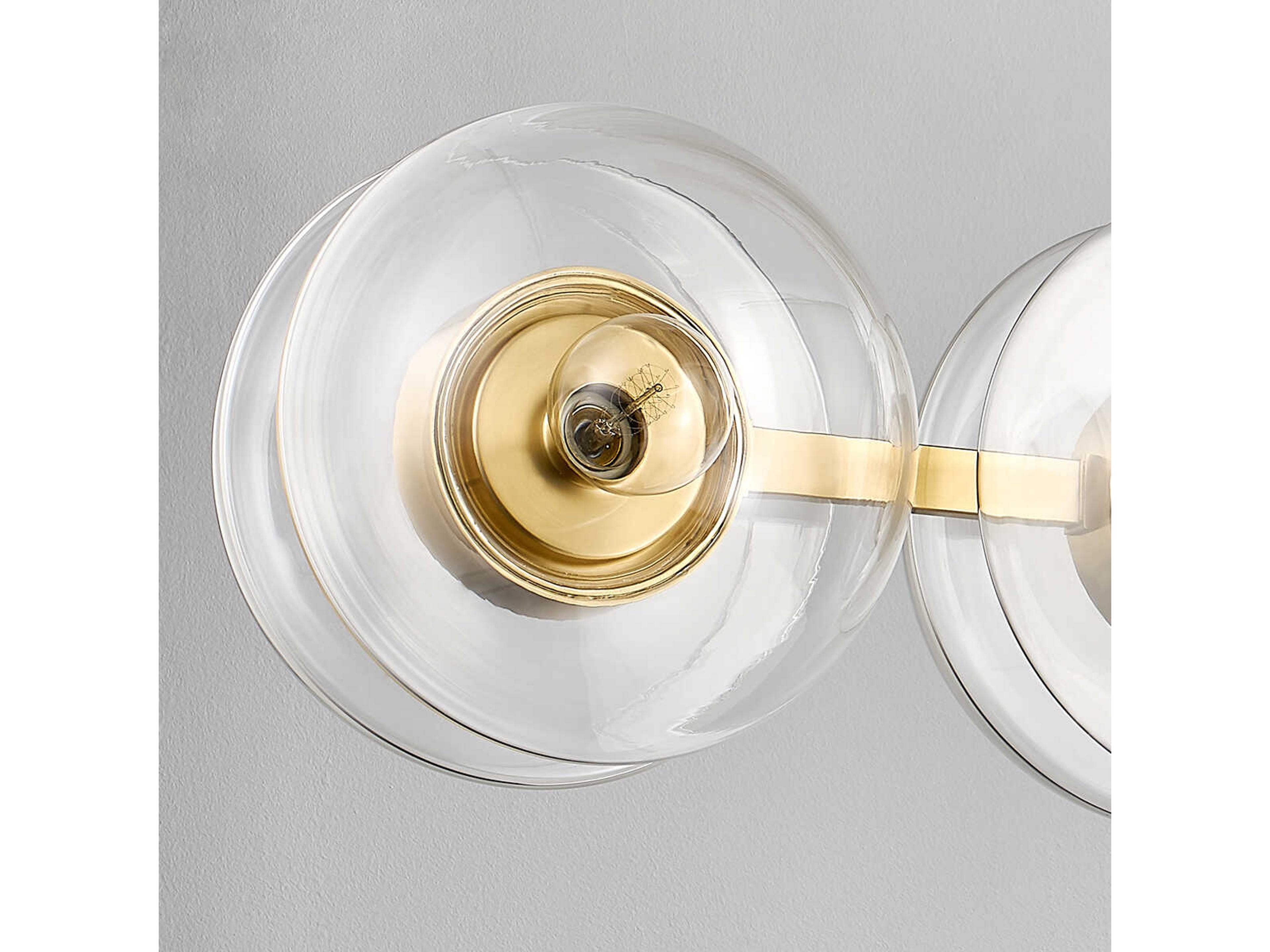 Hudson Valley Kert 8-Light Aged Brass Glass Round Island Pendant