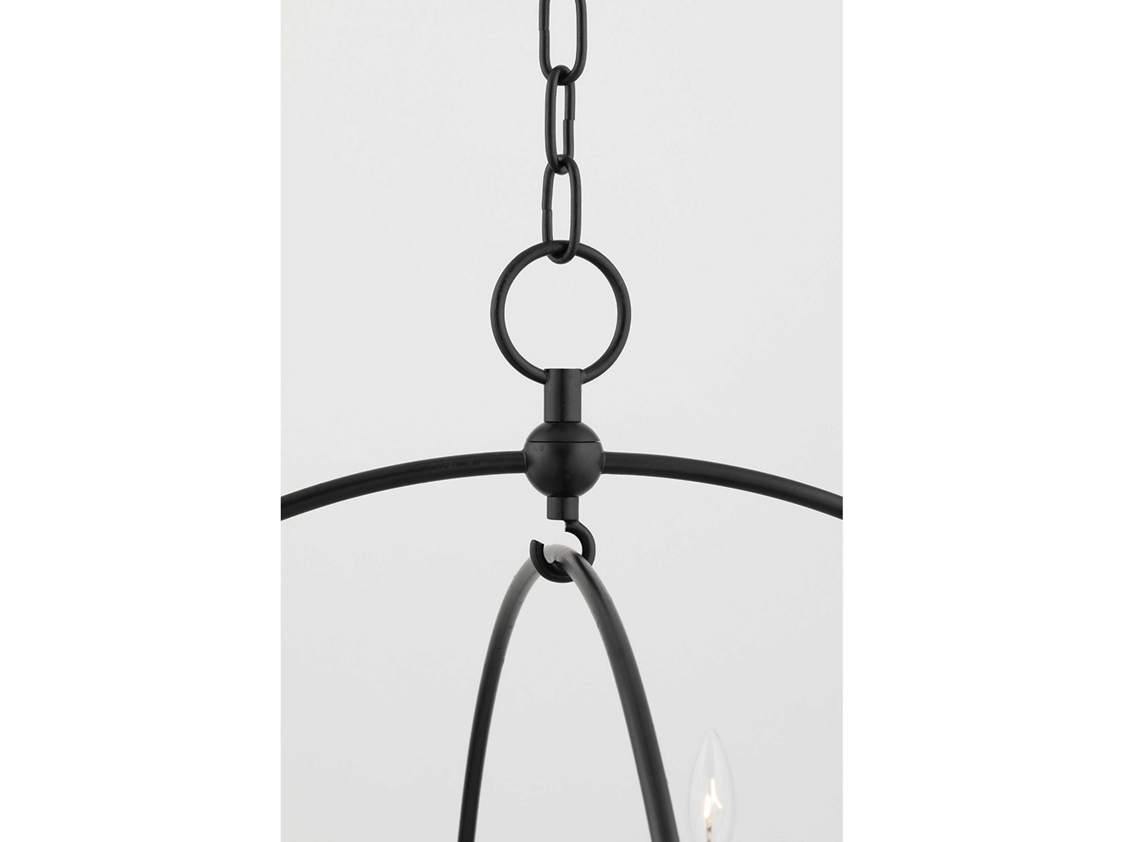 Hudson Valley Howell 20-Light Aged Iron Black Candelabra Round Tiered Chandelier