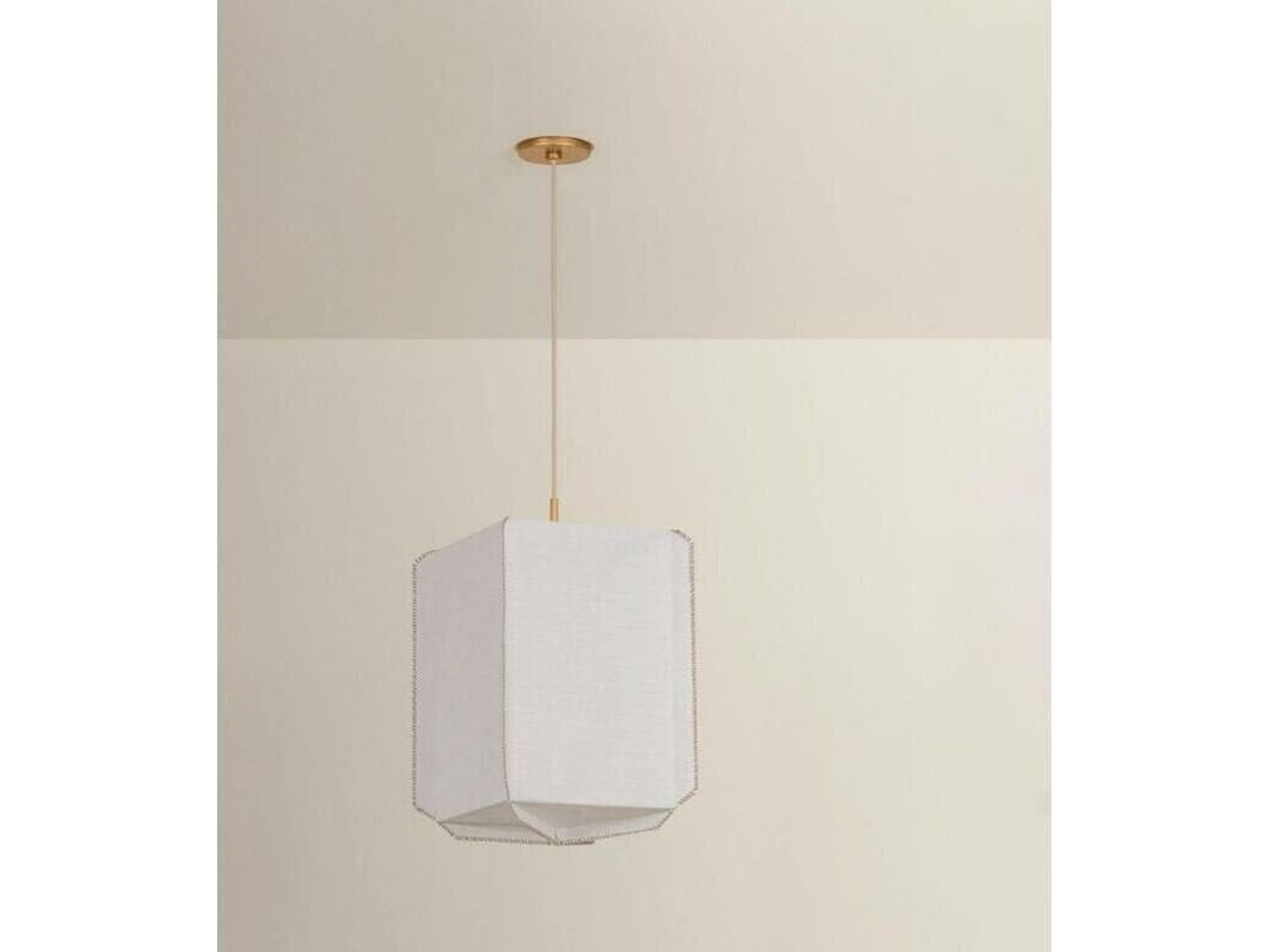 Hudson Valley Louise 1-Light Patina Gold Leaf Linear Pendant