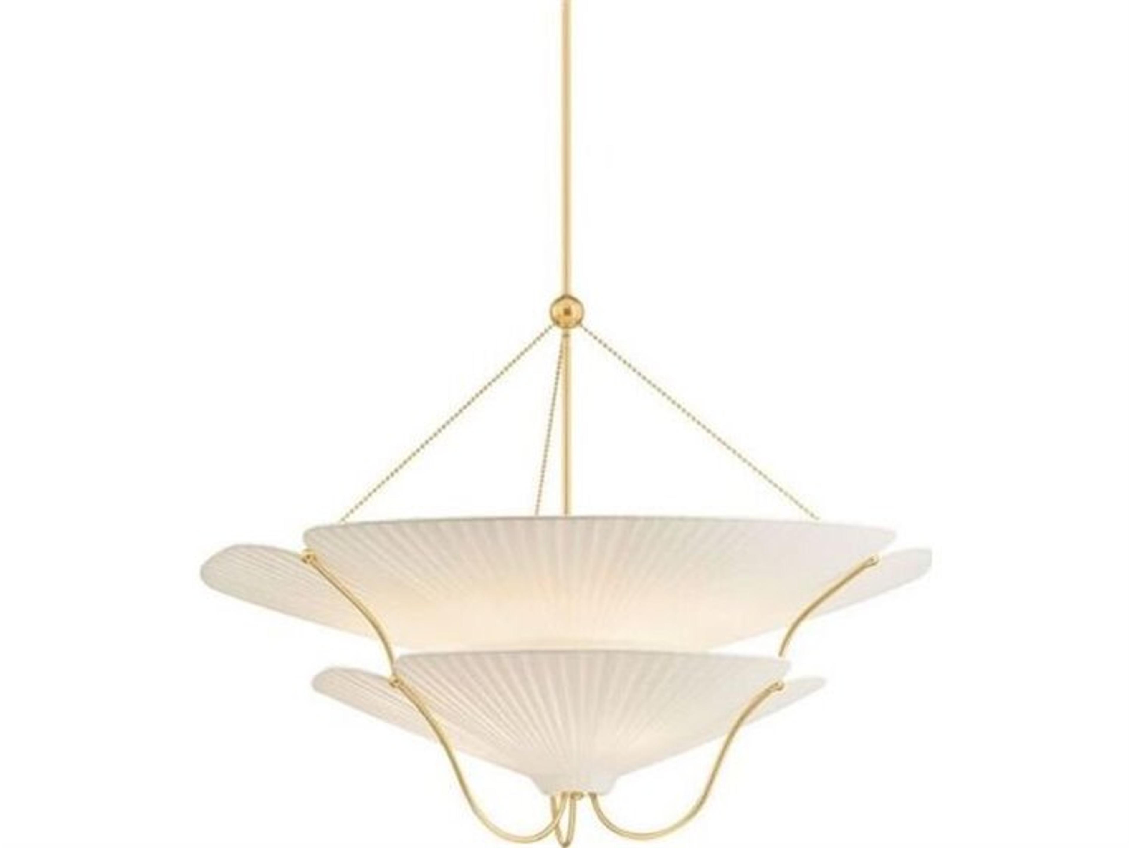 Hudson Valley Gerhard 9-Light Aged Brass Pendant