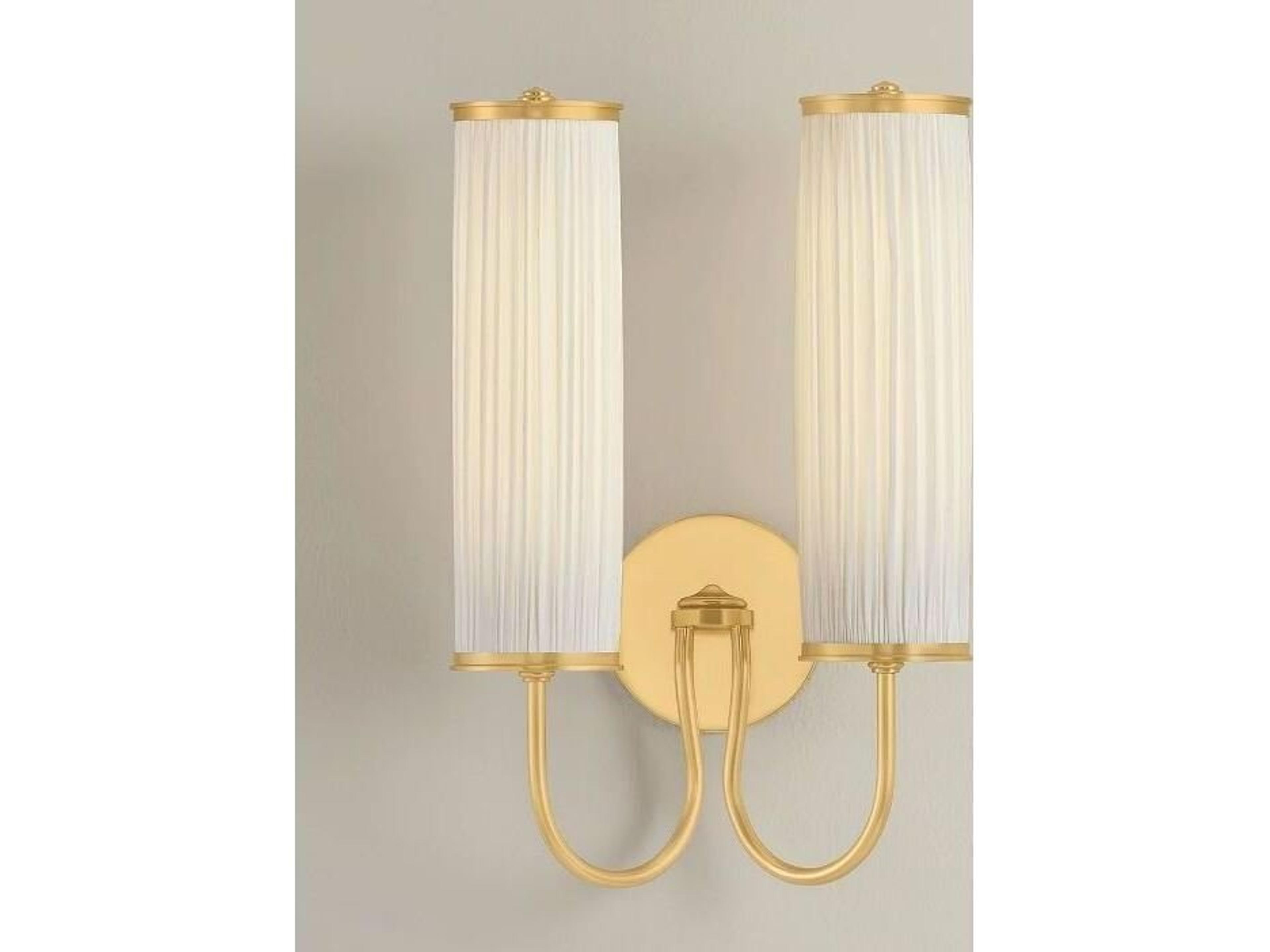 Hudson Valley Elaine 2-Light Aged Brass Wall Sconce