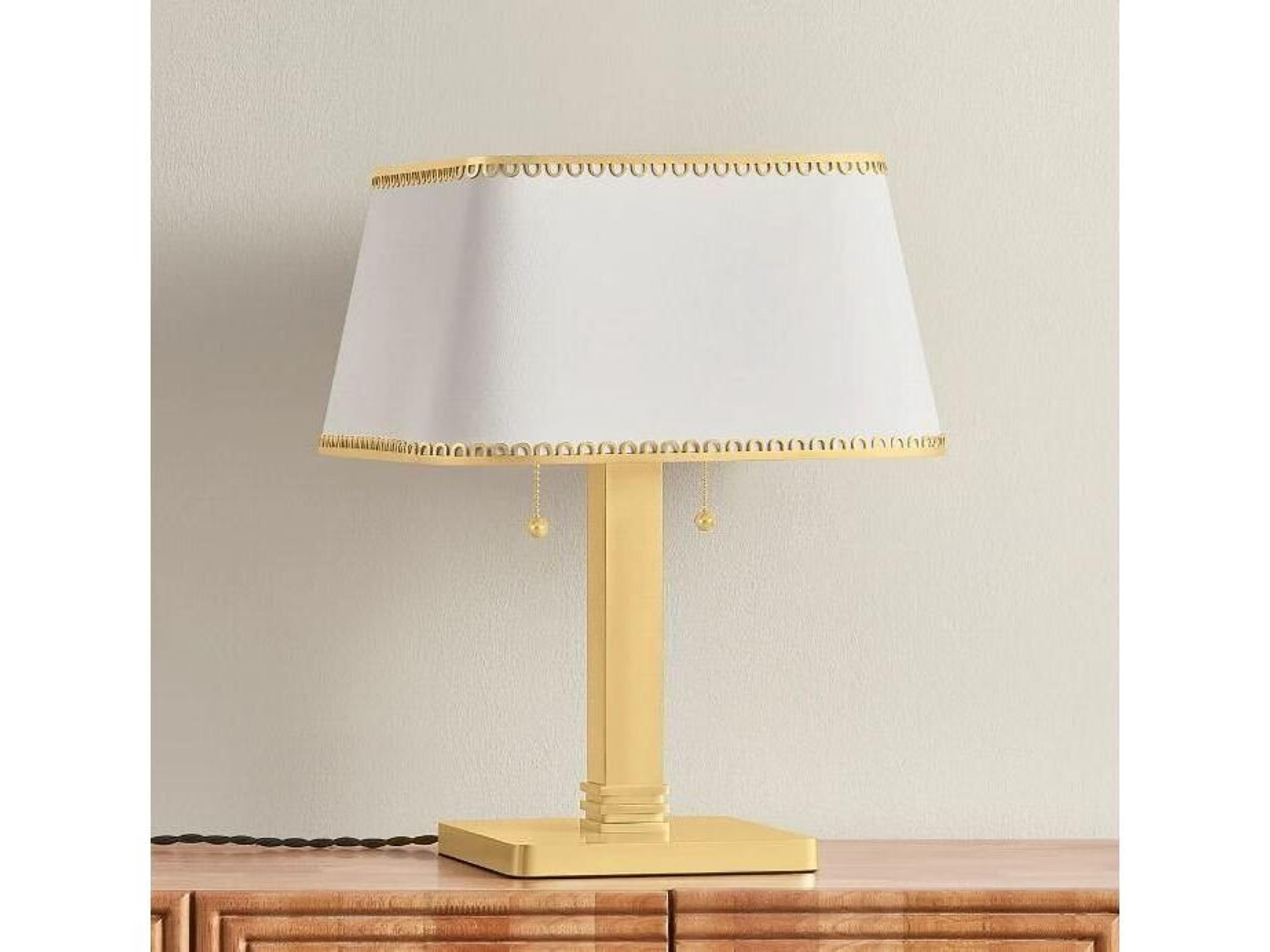 Hudson Valley Claude Aged Brass Traditional Table Lamp
