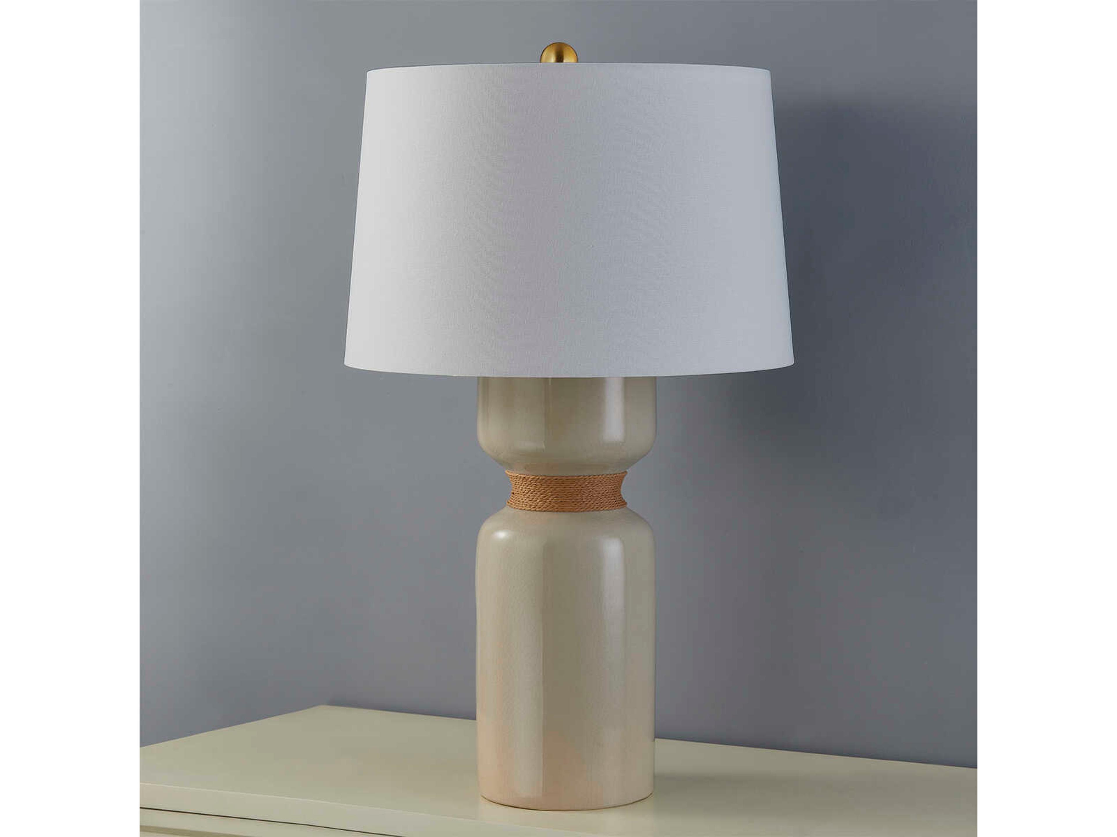 Hudson Valley Mindy Aged Brass Brown Buffet Lamp