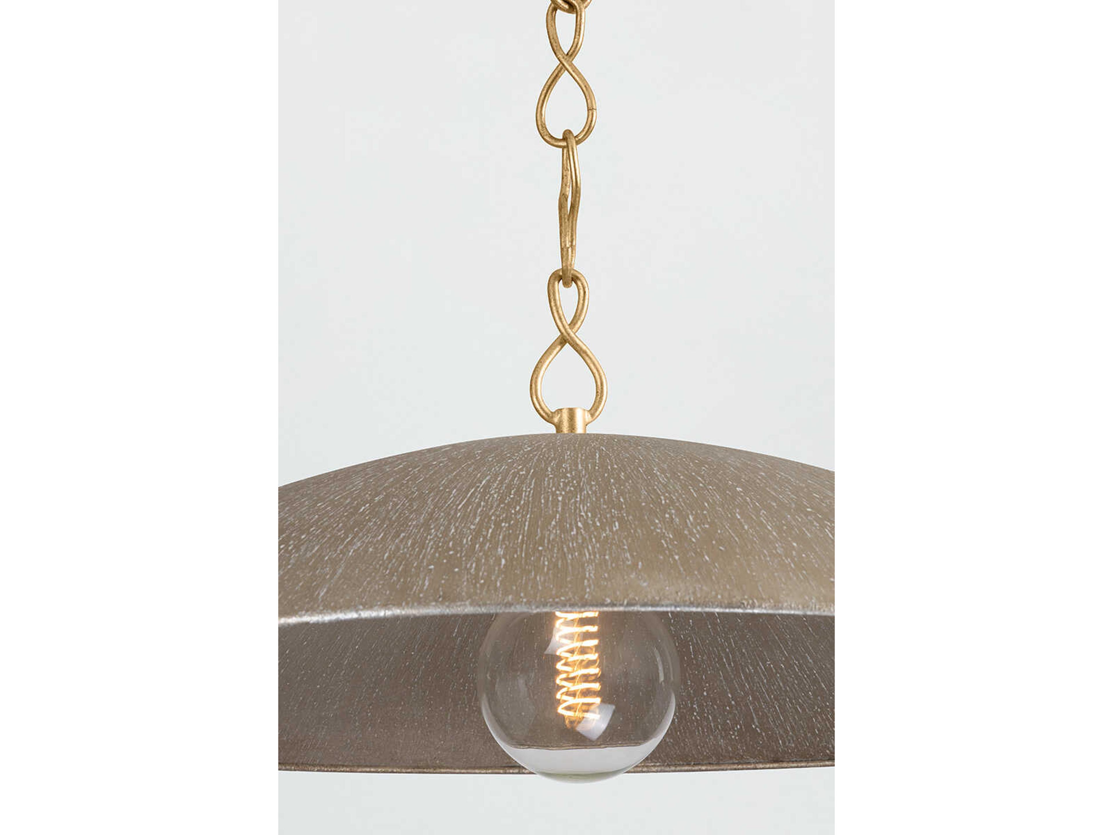 Hudson Valley Eve 1-Light Silver Drum Pendant