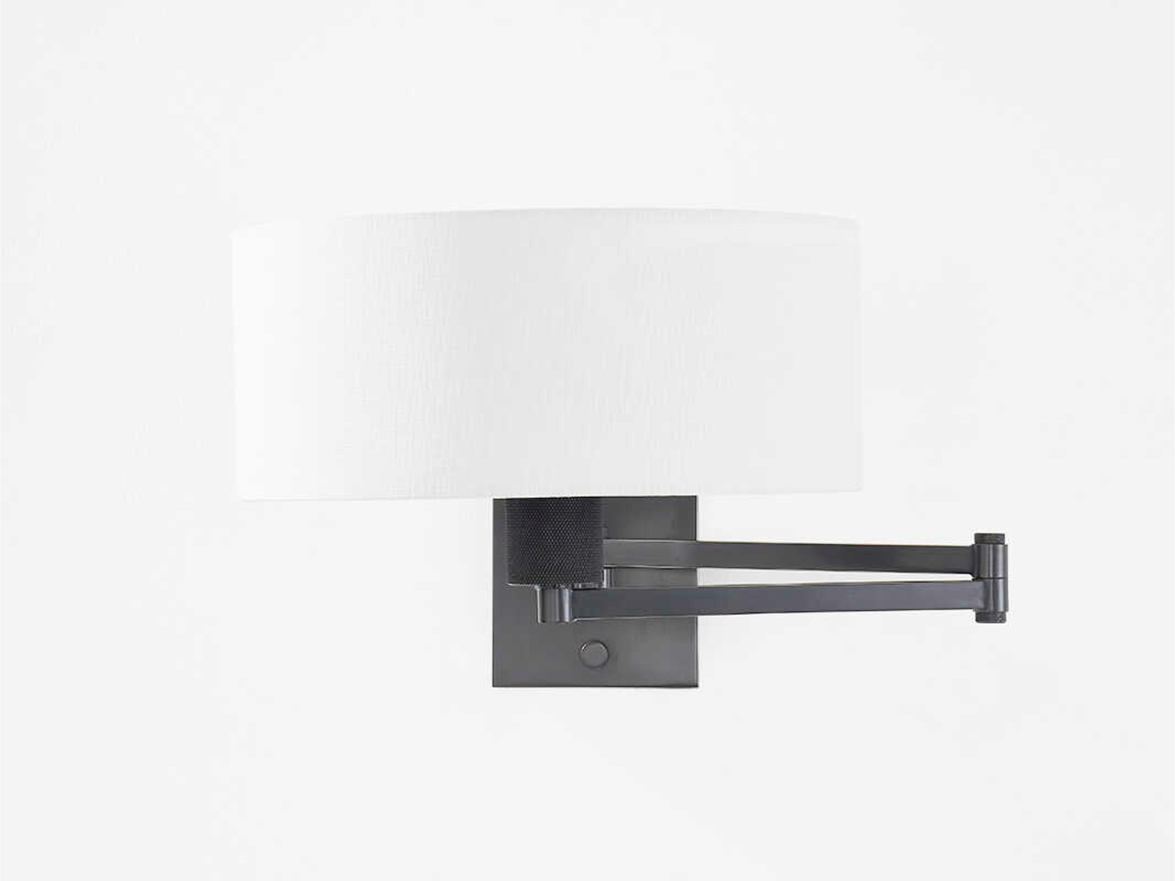 Hudson Valley Sammy 1-Light Old Bronze Black Swing Wall Sconce