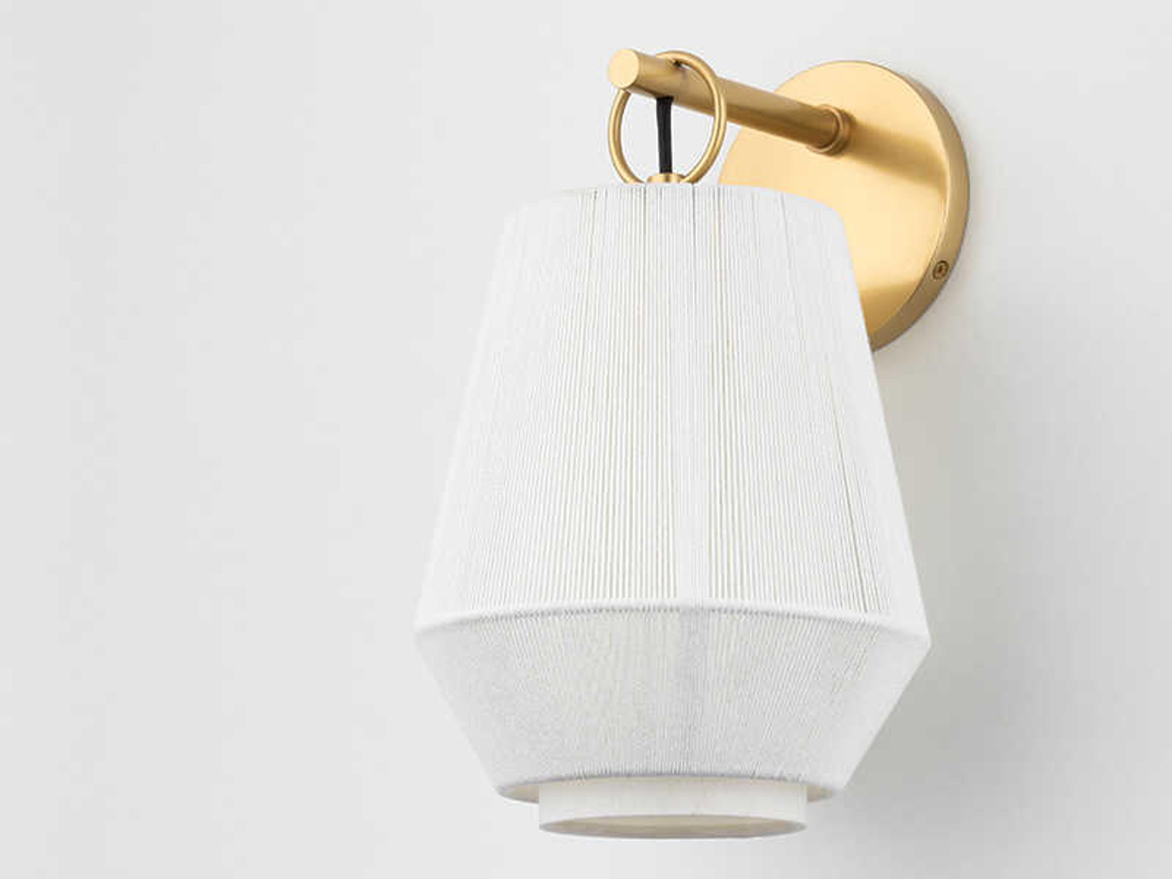 Hudson Valley Debi 1-Light Aged Brass Wall Sconce