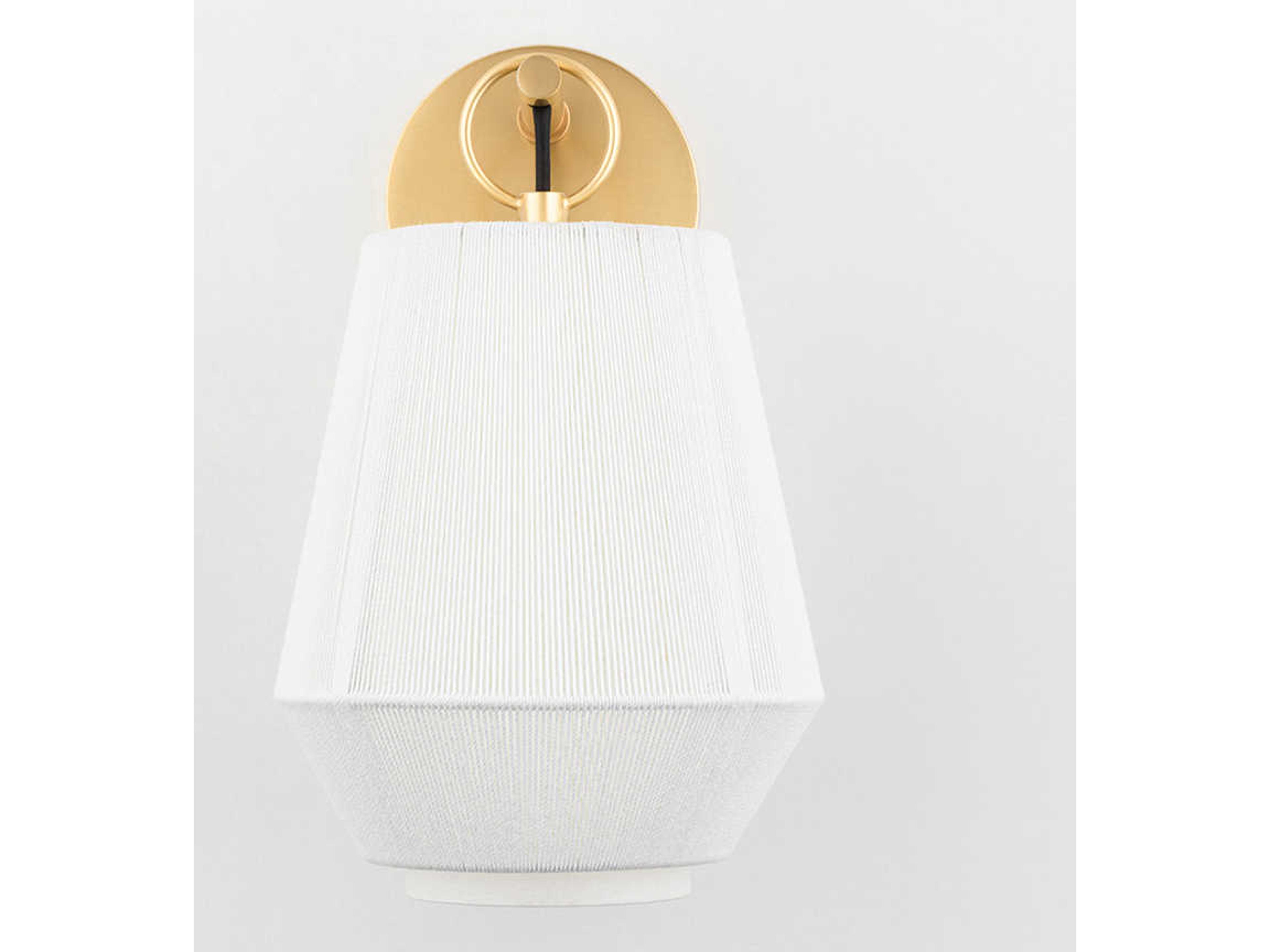 Hudson Valley Debi 1-Light Aged Brass Wall Sconce