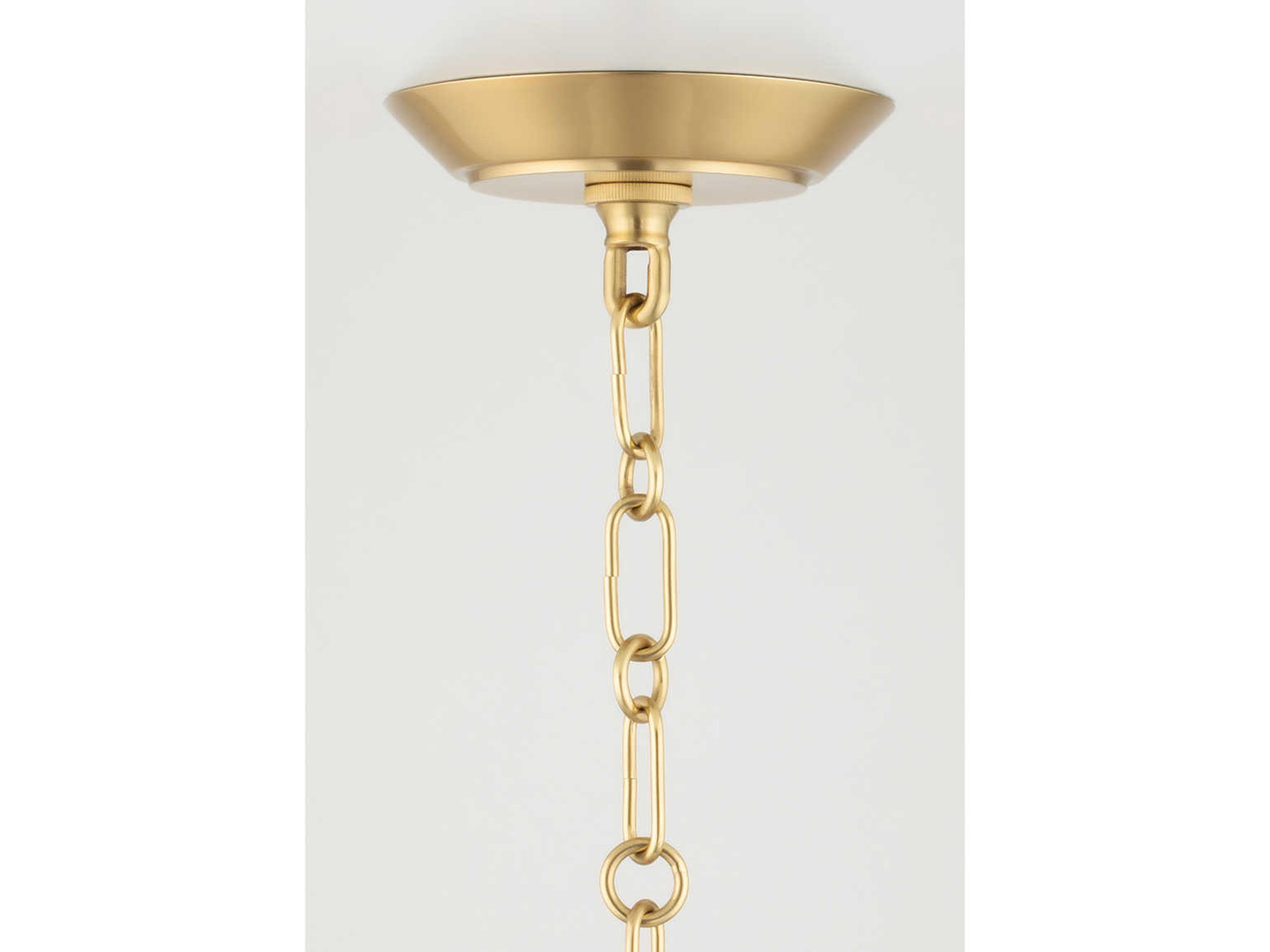 Hudson Valley Debi 1-Light Aged Brass Pendant