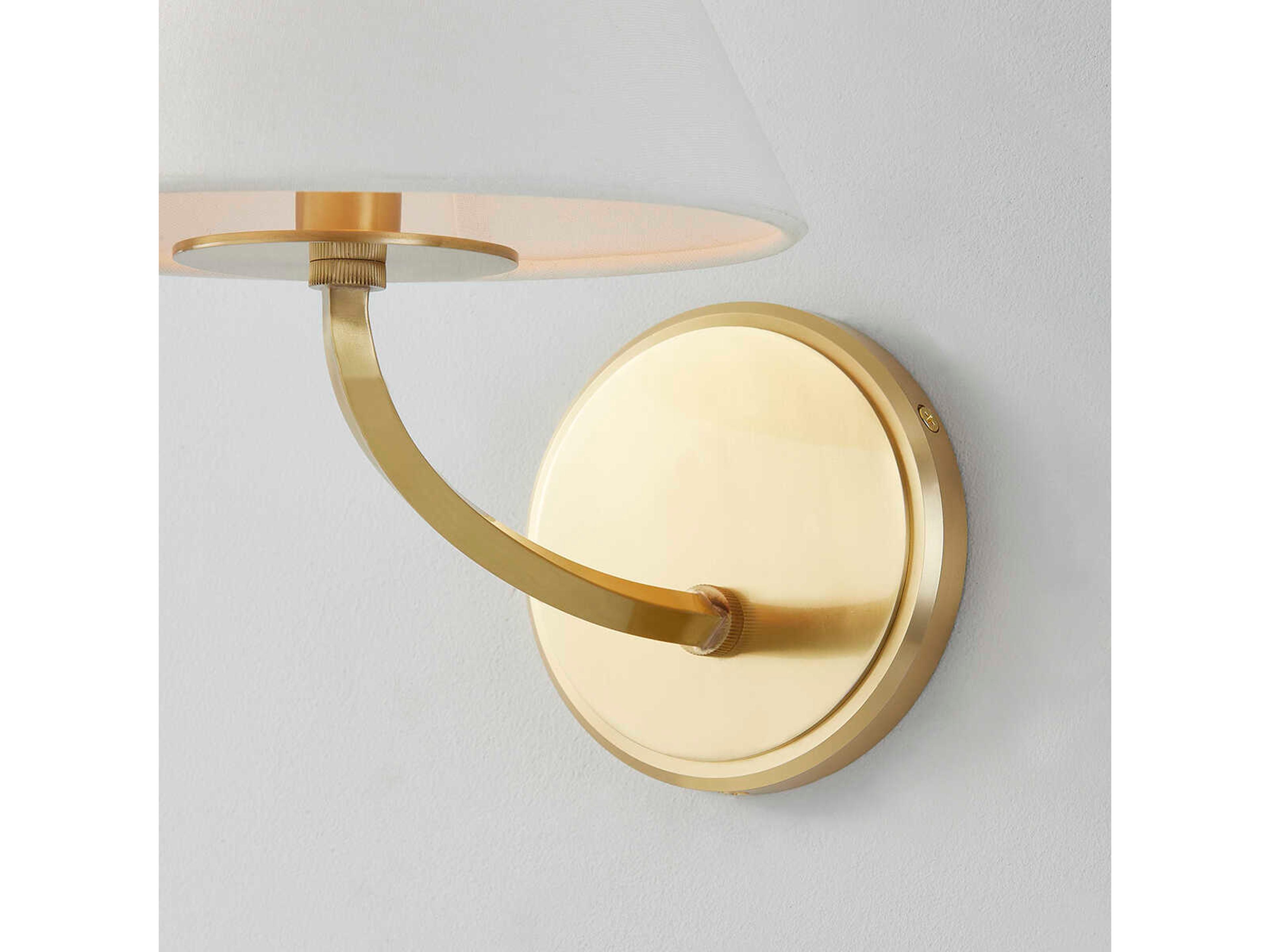 Hudson Valley Stacey 1-Light Aged Brass Wall Sconce
