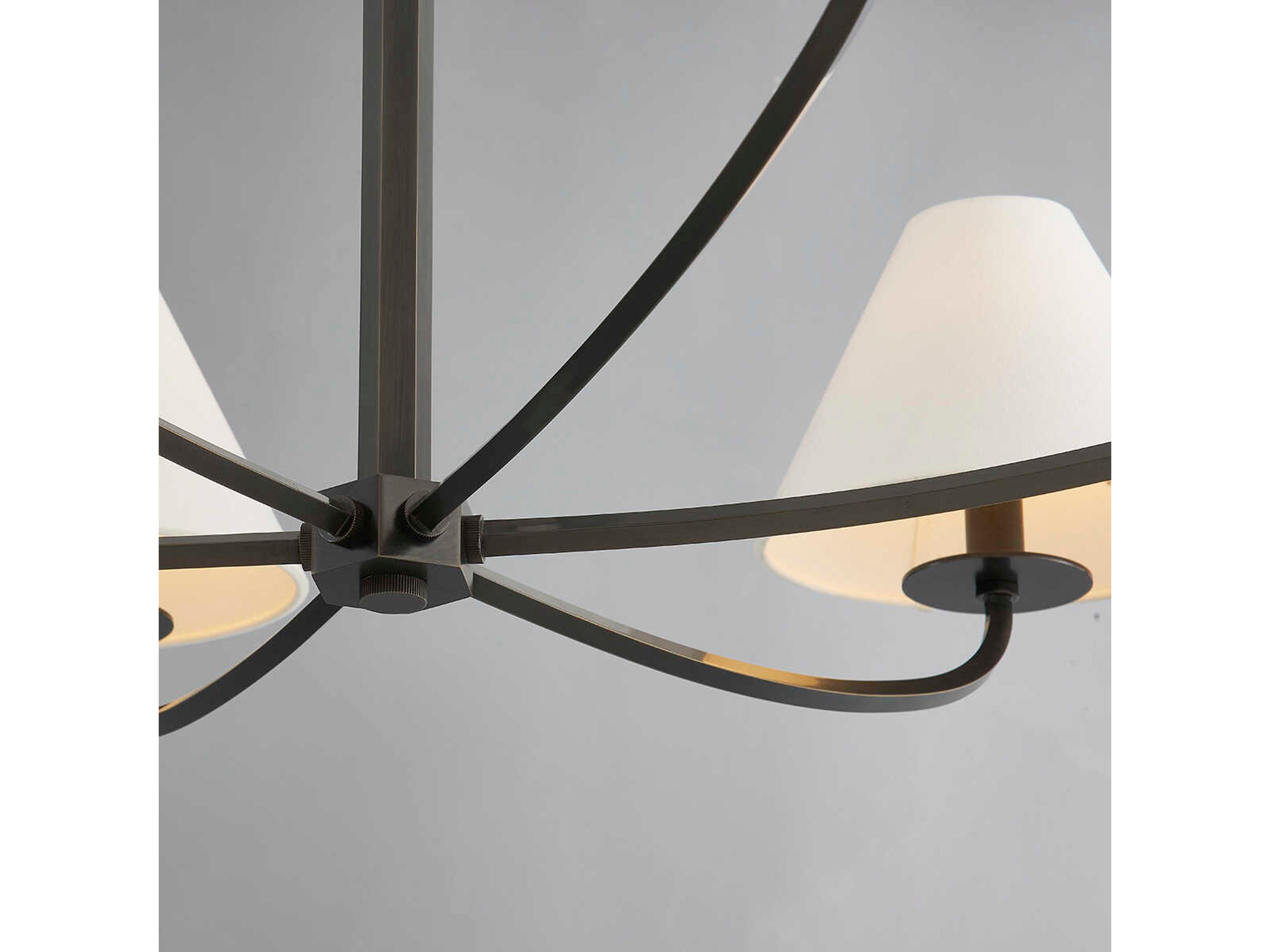 Hudson Valley Stacey 6-Light Old Bronze Empire Chandelier