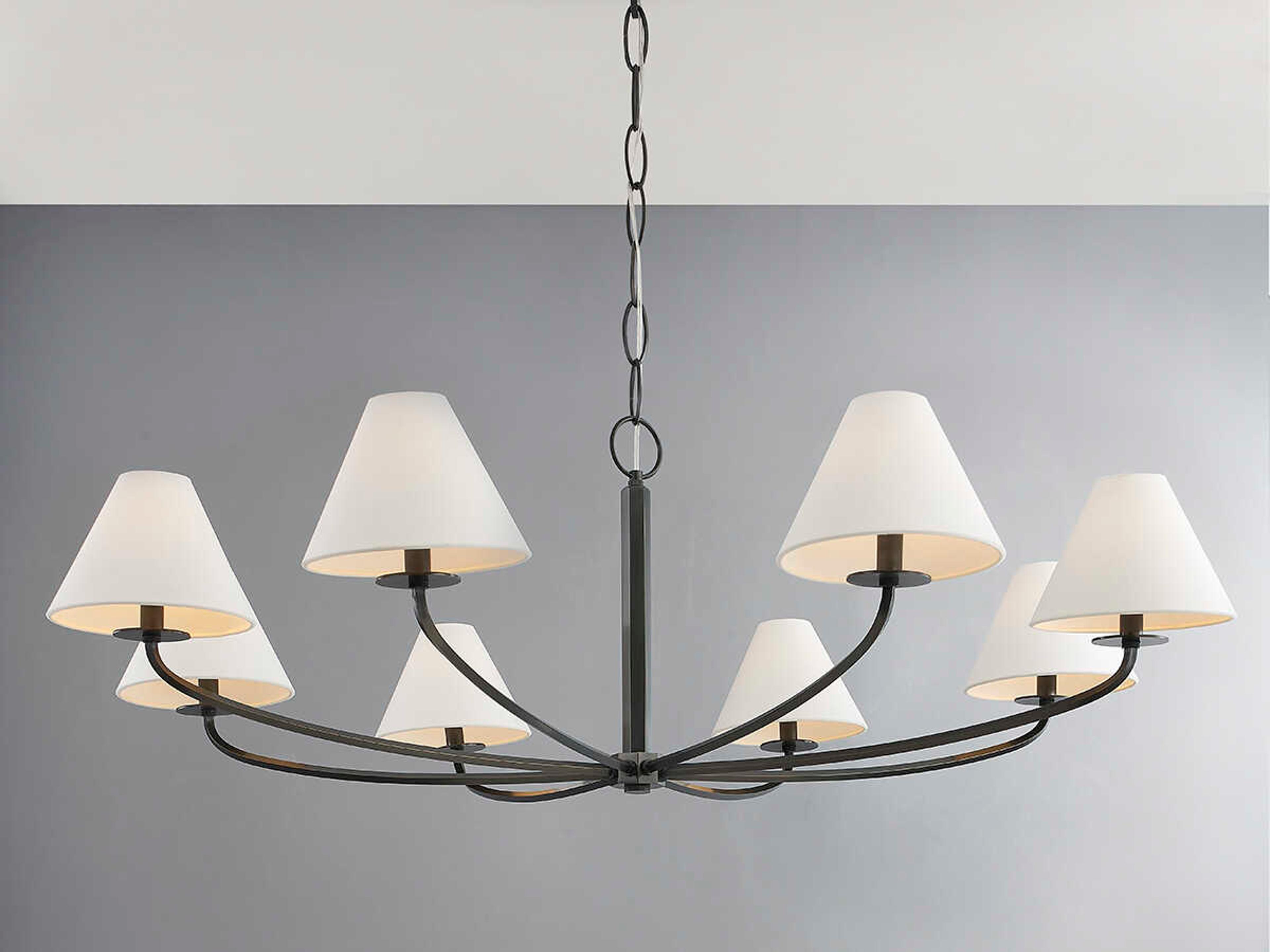 Hudson Valley Stacey 8-Light Old Bronze Empire Chandelier