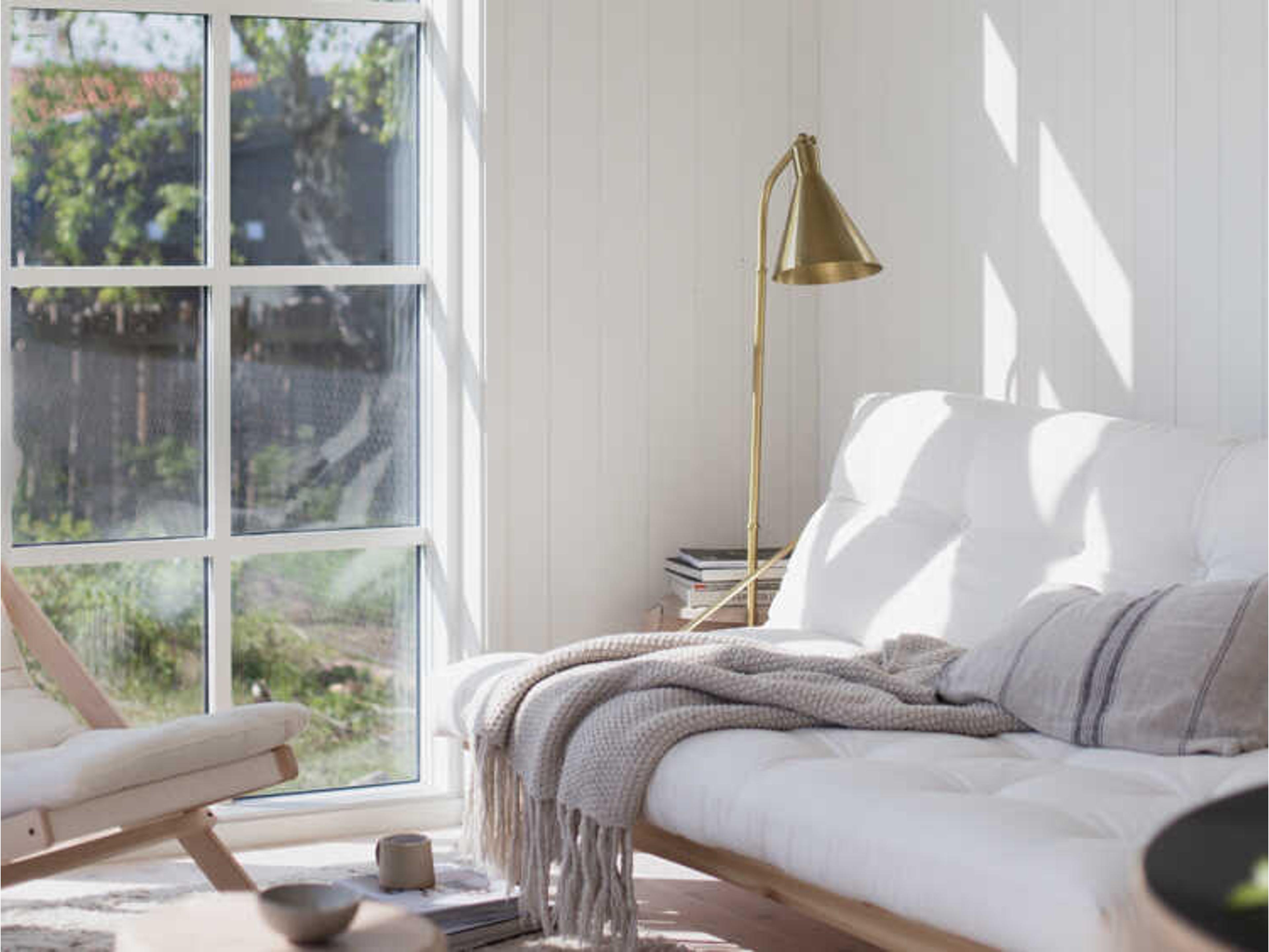 Hudson Valley Stanton Aged Brass Metal Floor Lamp