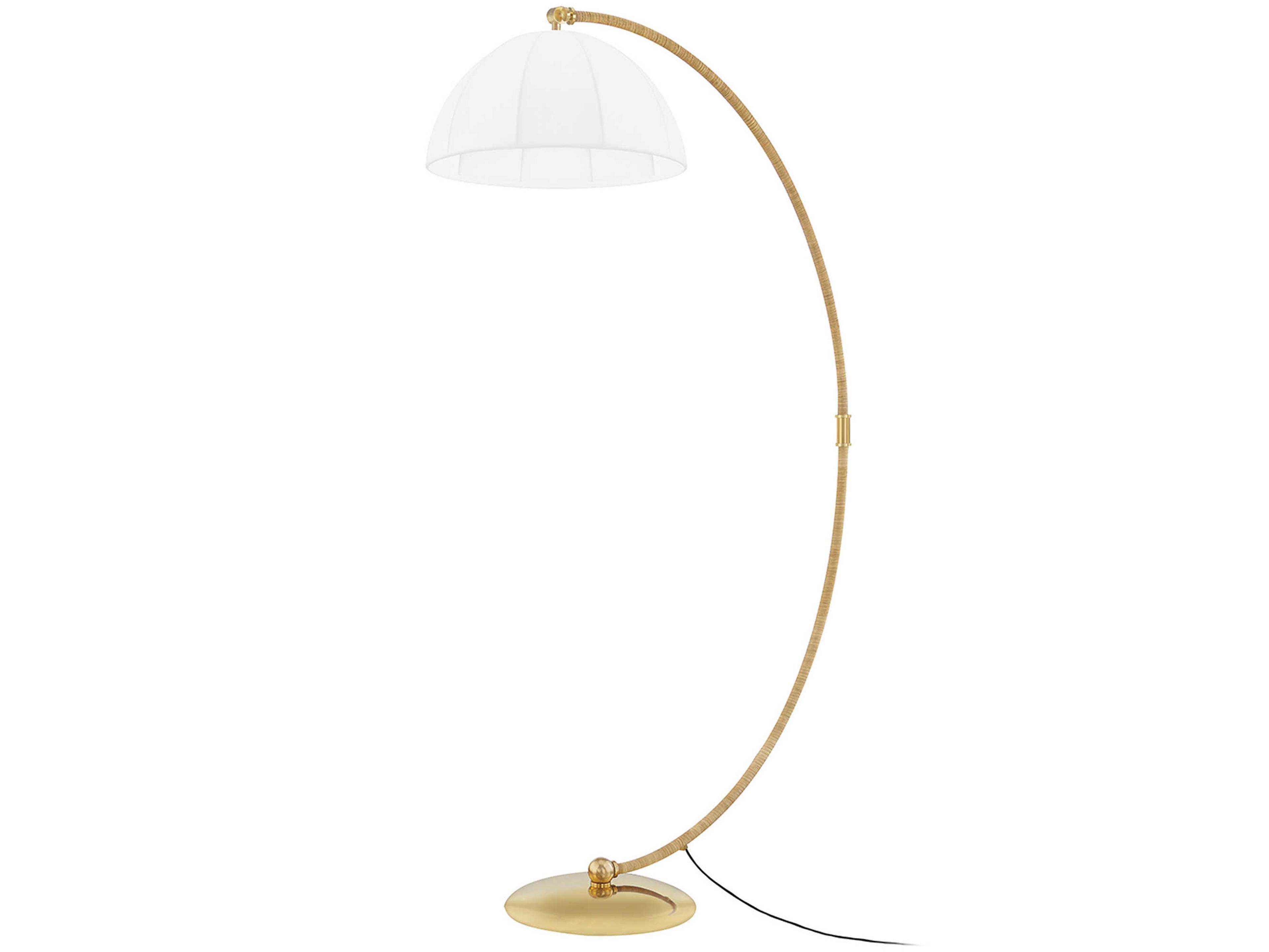 Montague Aged Brass Floor Lamp