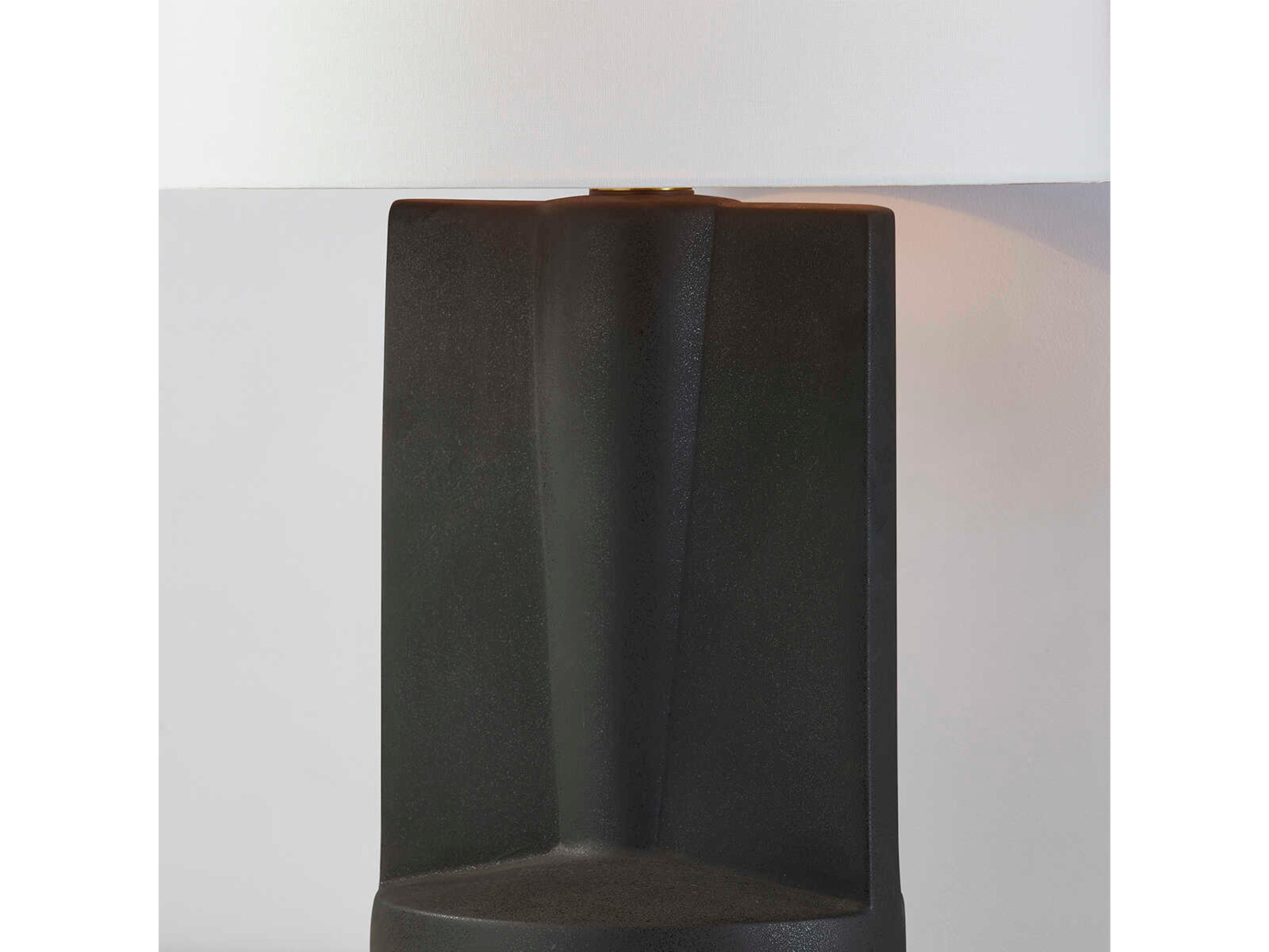 Hudson Valley Wilson Aged Brass Gray Buffet Lamp