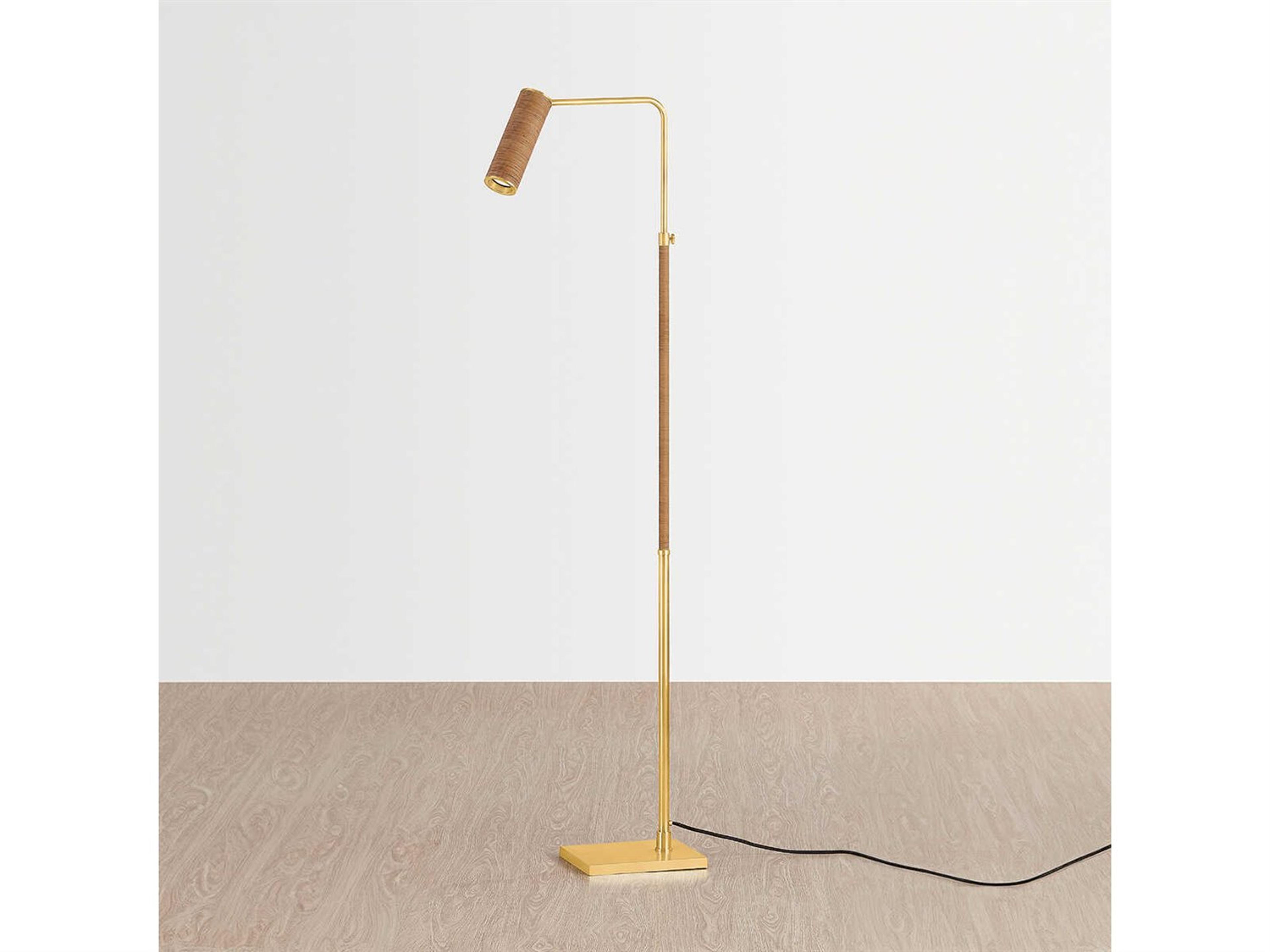 Hudson Valley Narragansett Aged Brass Floor Lamp