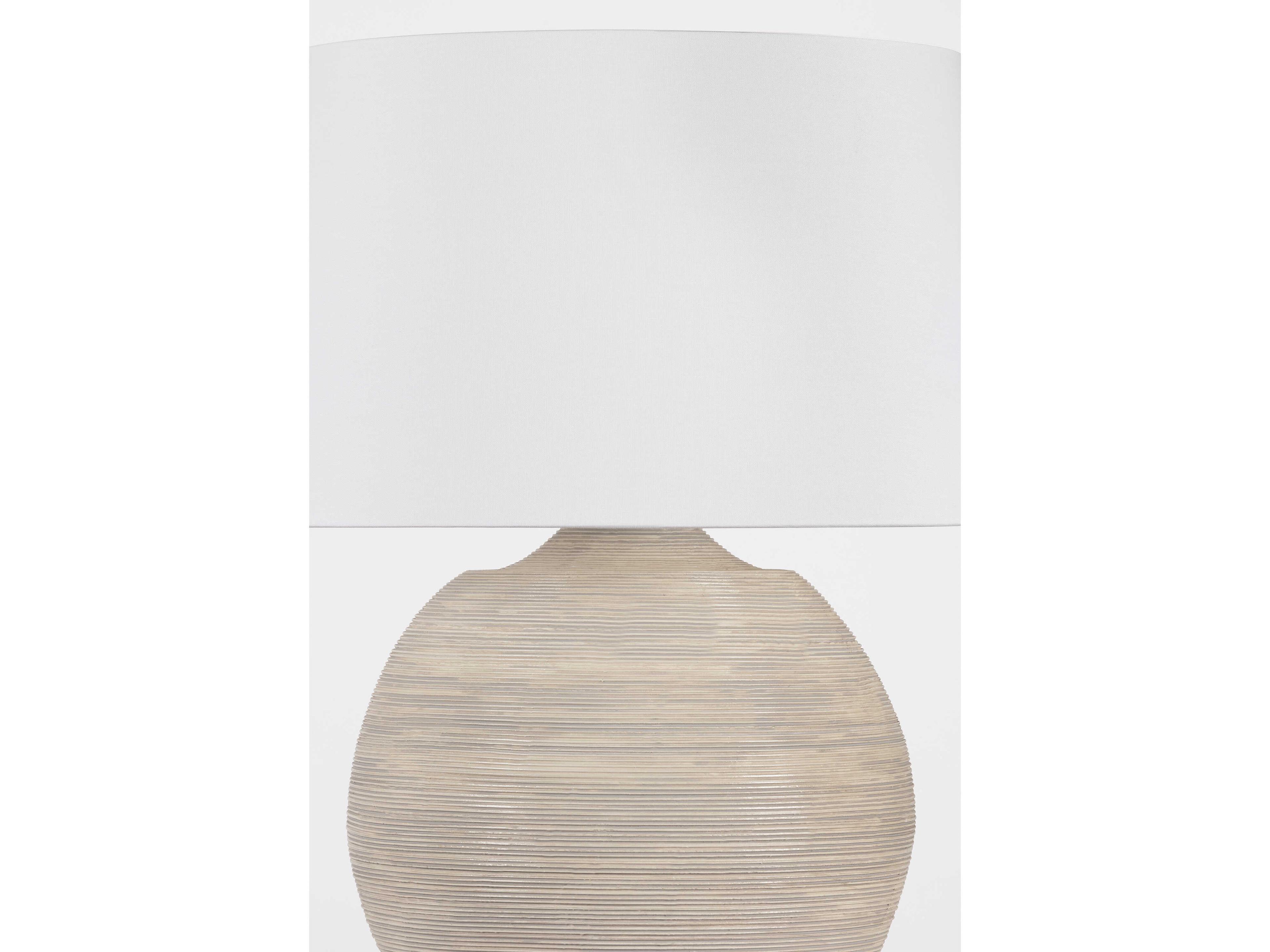 Hudson Valley Kitchawan Aged Brass Ceramic Artisan Cream White Linen Brown Buffet Lamp