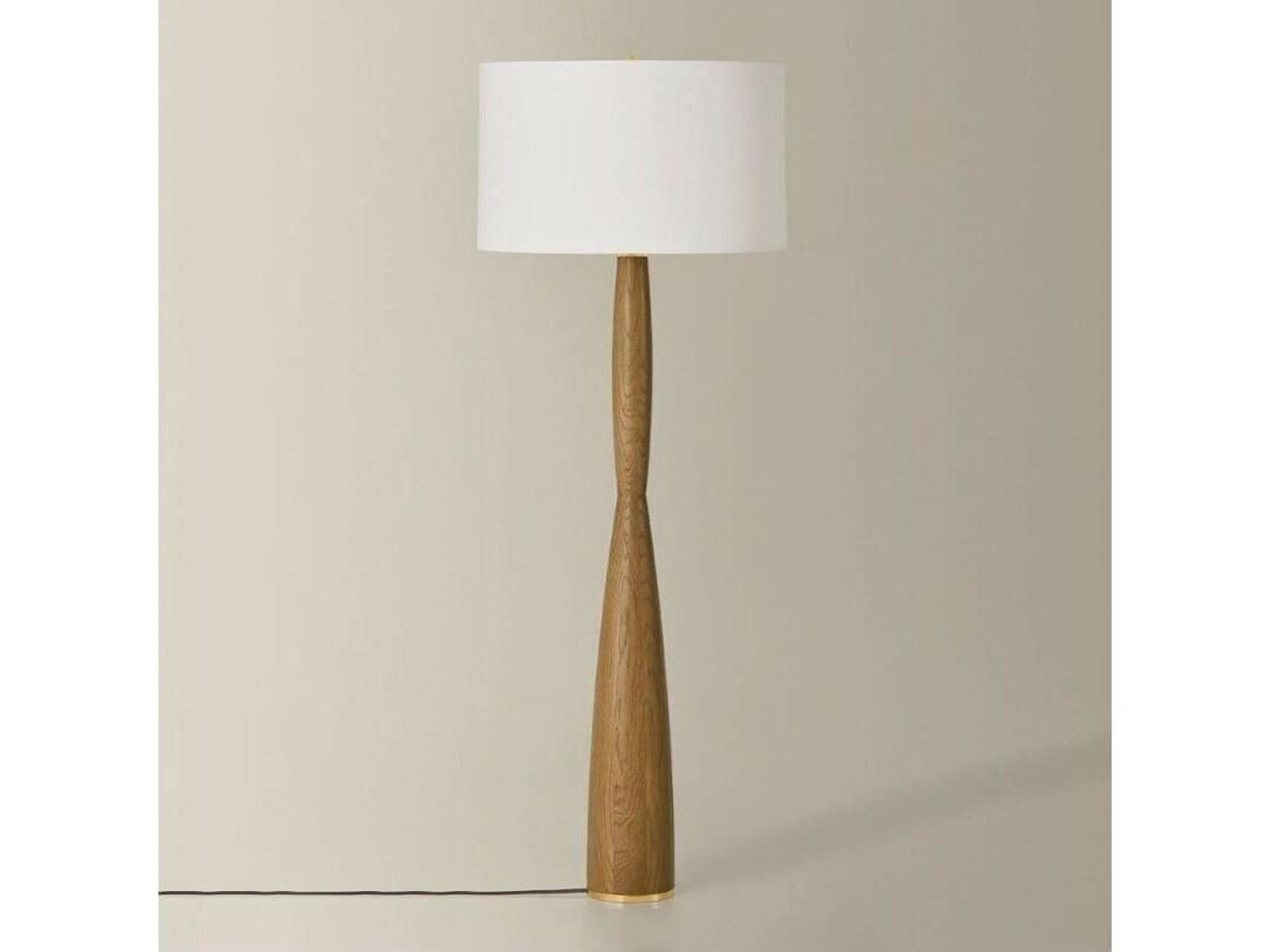 Hudson Valley Somers Chase Aged Brass Floor Lamp