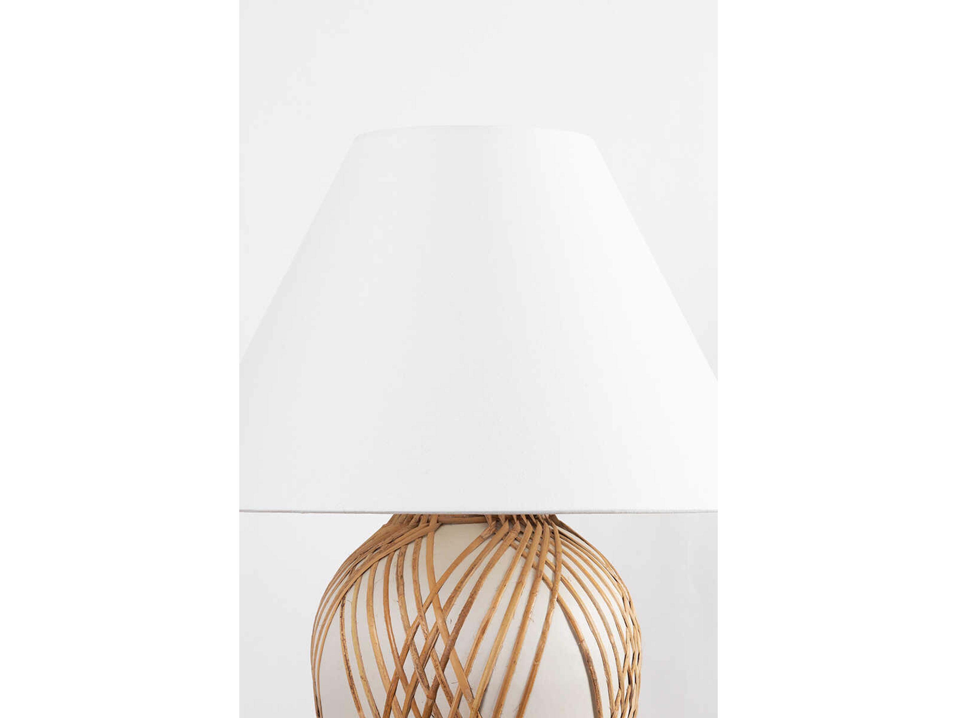 Hudson Valley Bayonne White Linen Gold Buffet Lamp