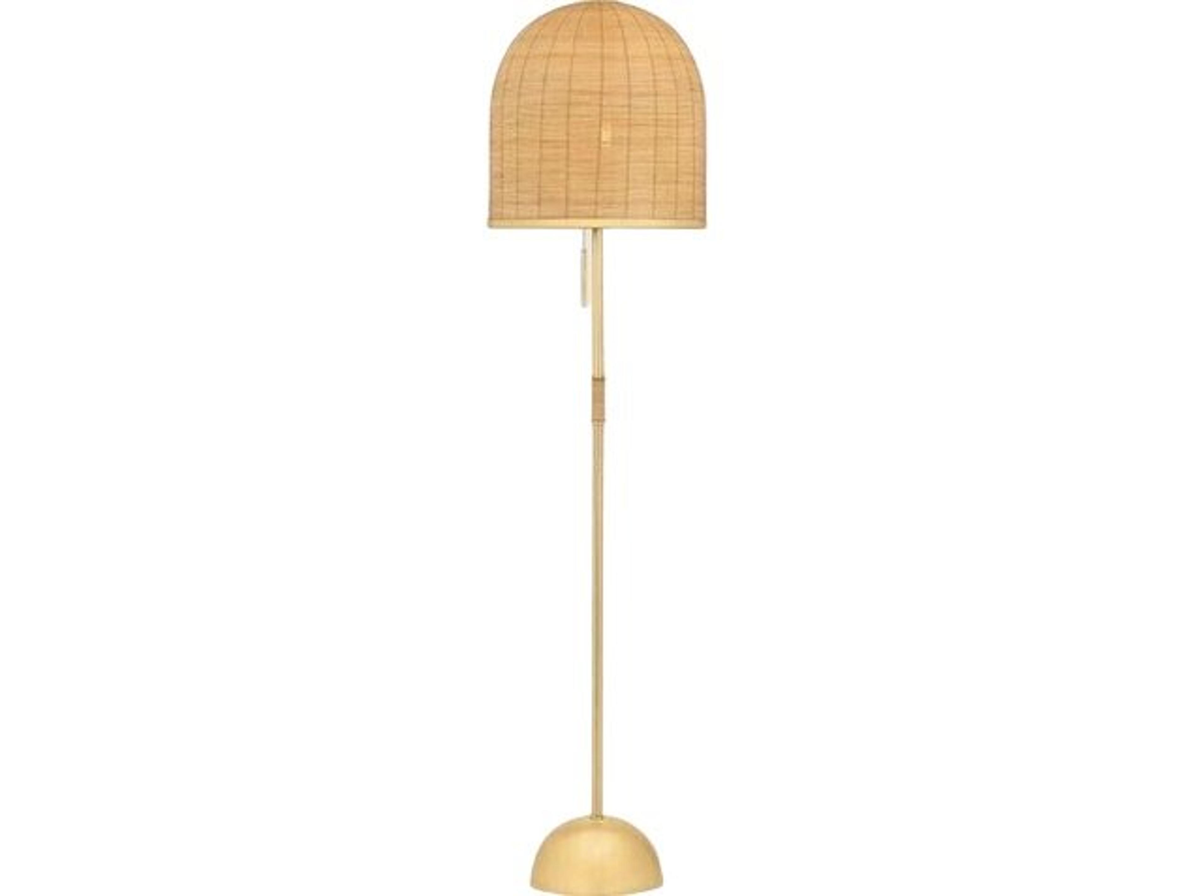 Hudson Valley Darfield Aged Brass Floor Lamp