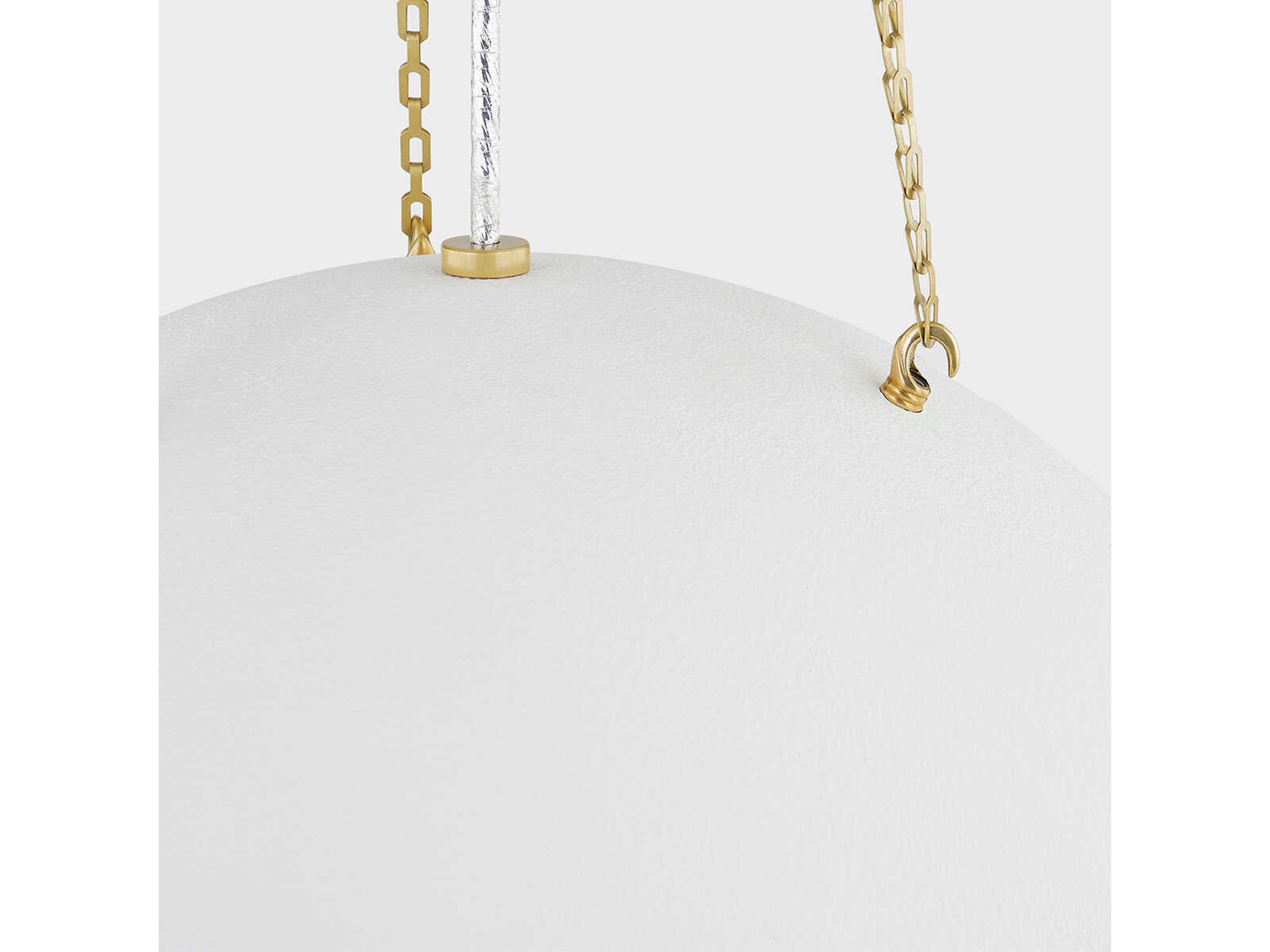 Hudson Valley Chiswick 3-Light Aged Brass Dome Pendant