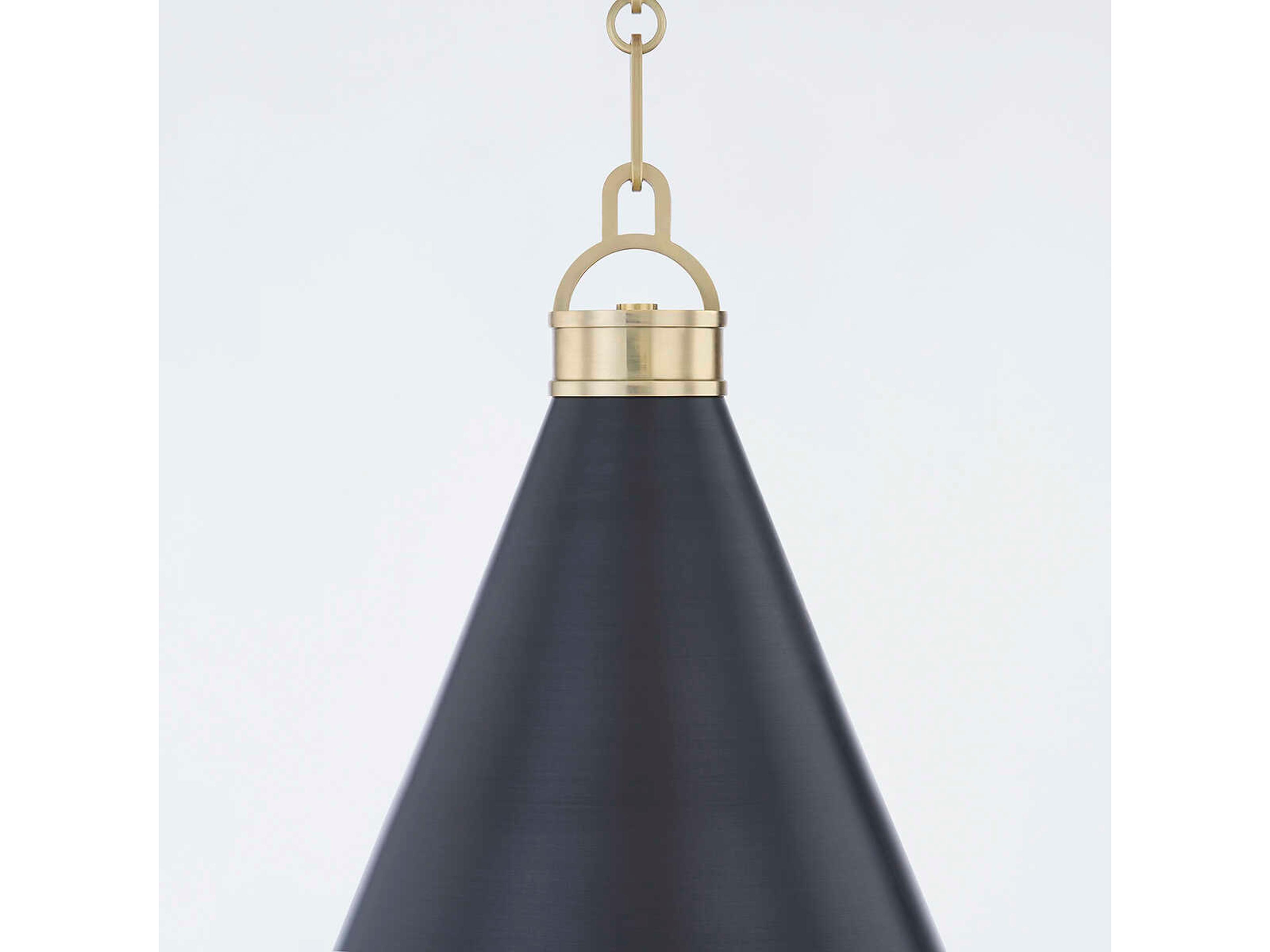 Hudson Valley Osterley 1-Light Aged Brass Antique Distressed Bronze Mini Pendant