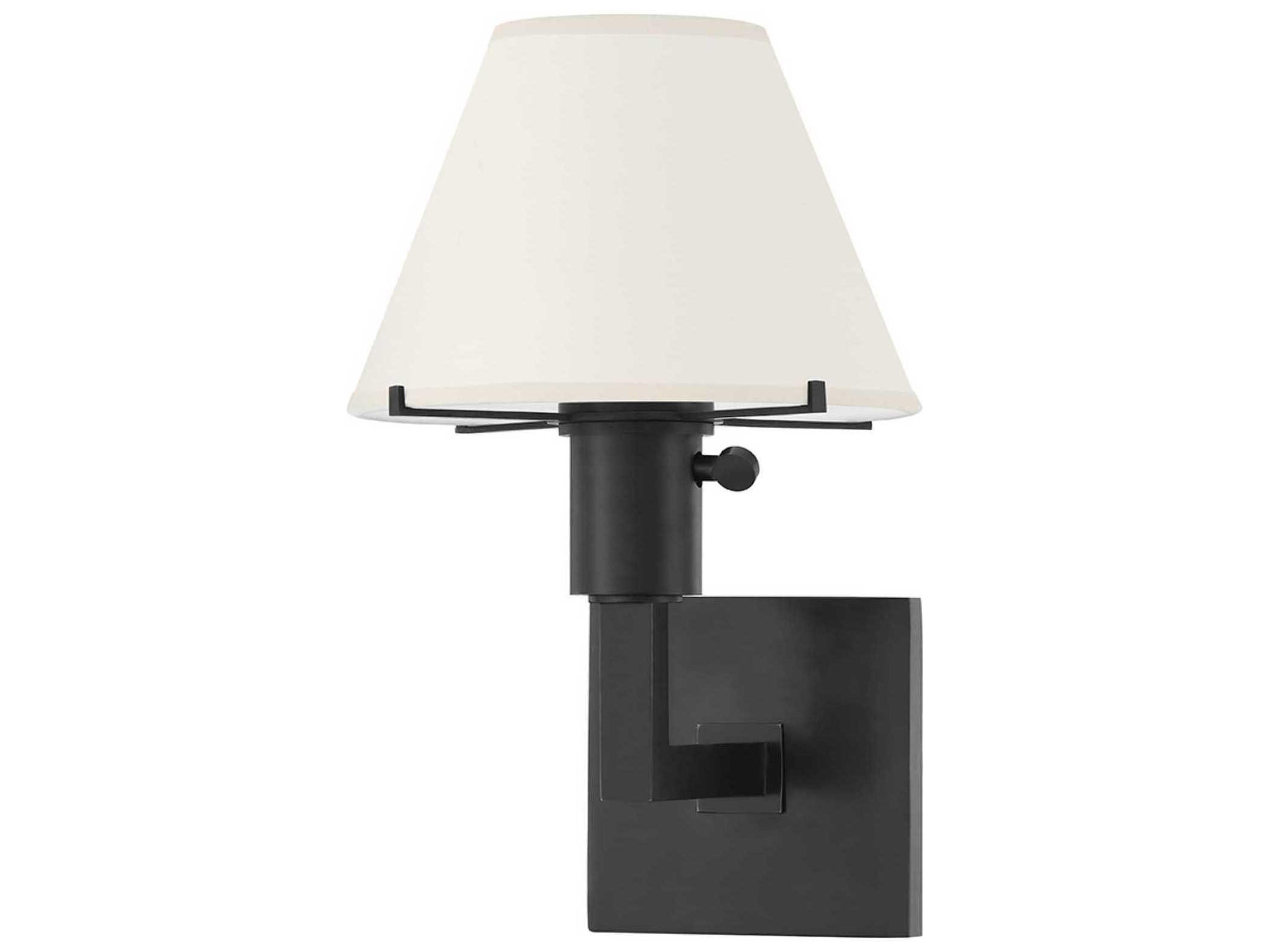 Leeds 1-Light Old Bronze Cream Paper Wall Sconce