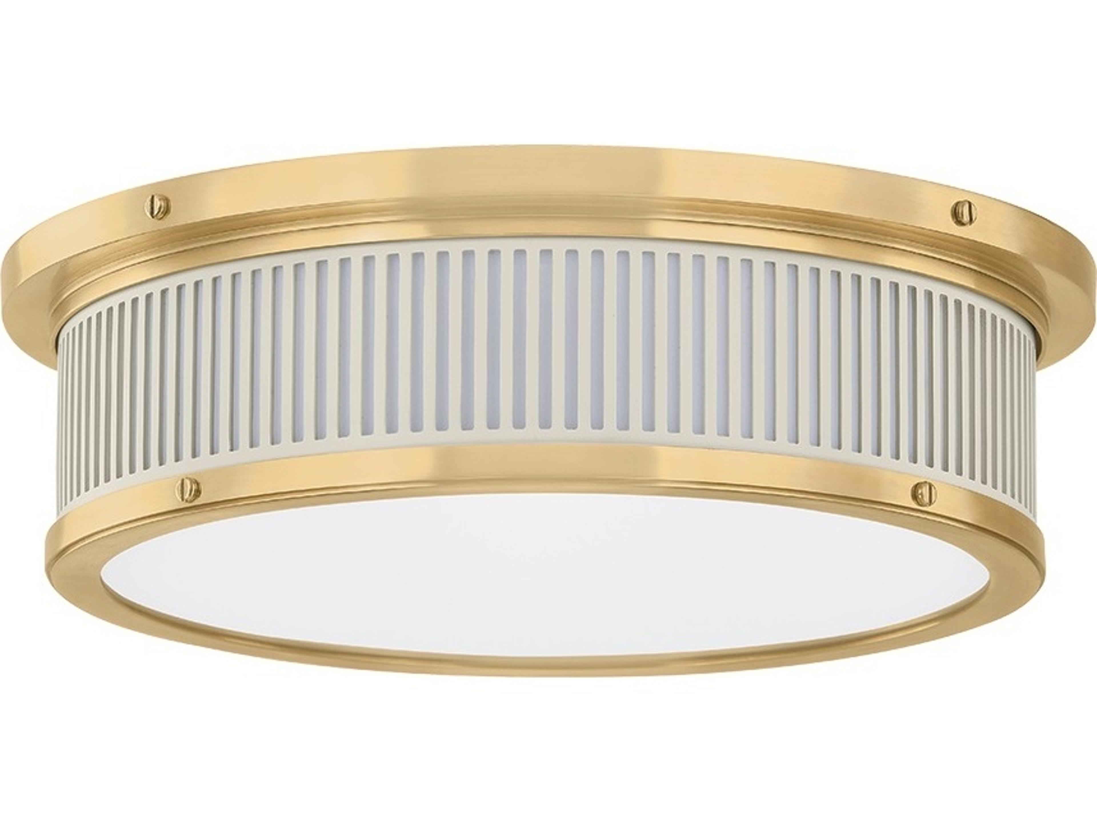 Ashdown 1-Light White Round Flush Mount