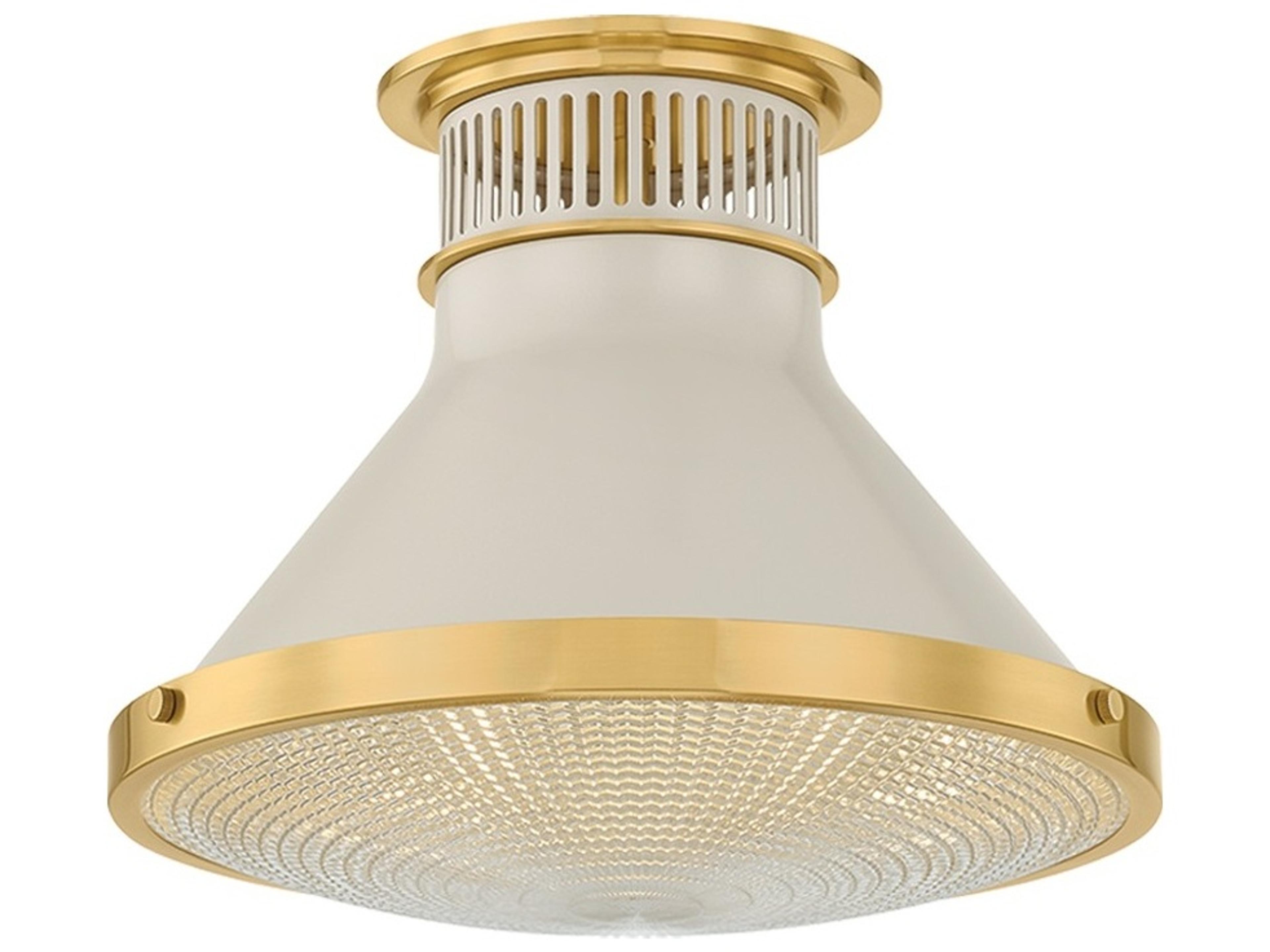 Highclere 1-Light Off White Flush Mount