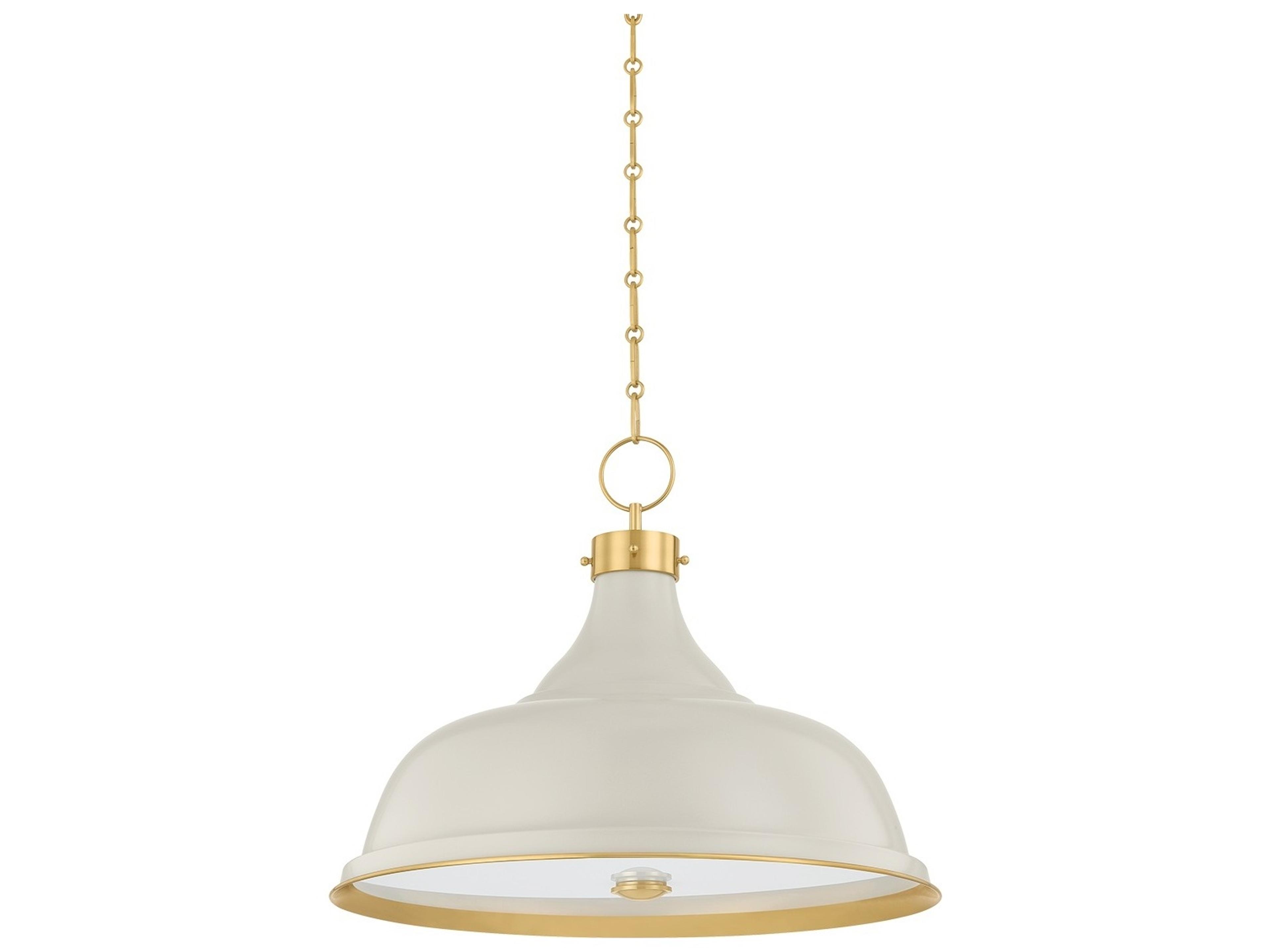 Painted No. 1 4-Light Off White Pendant