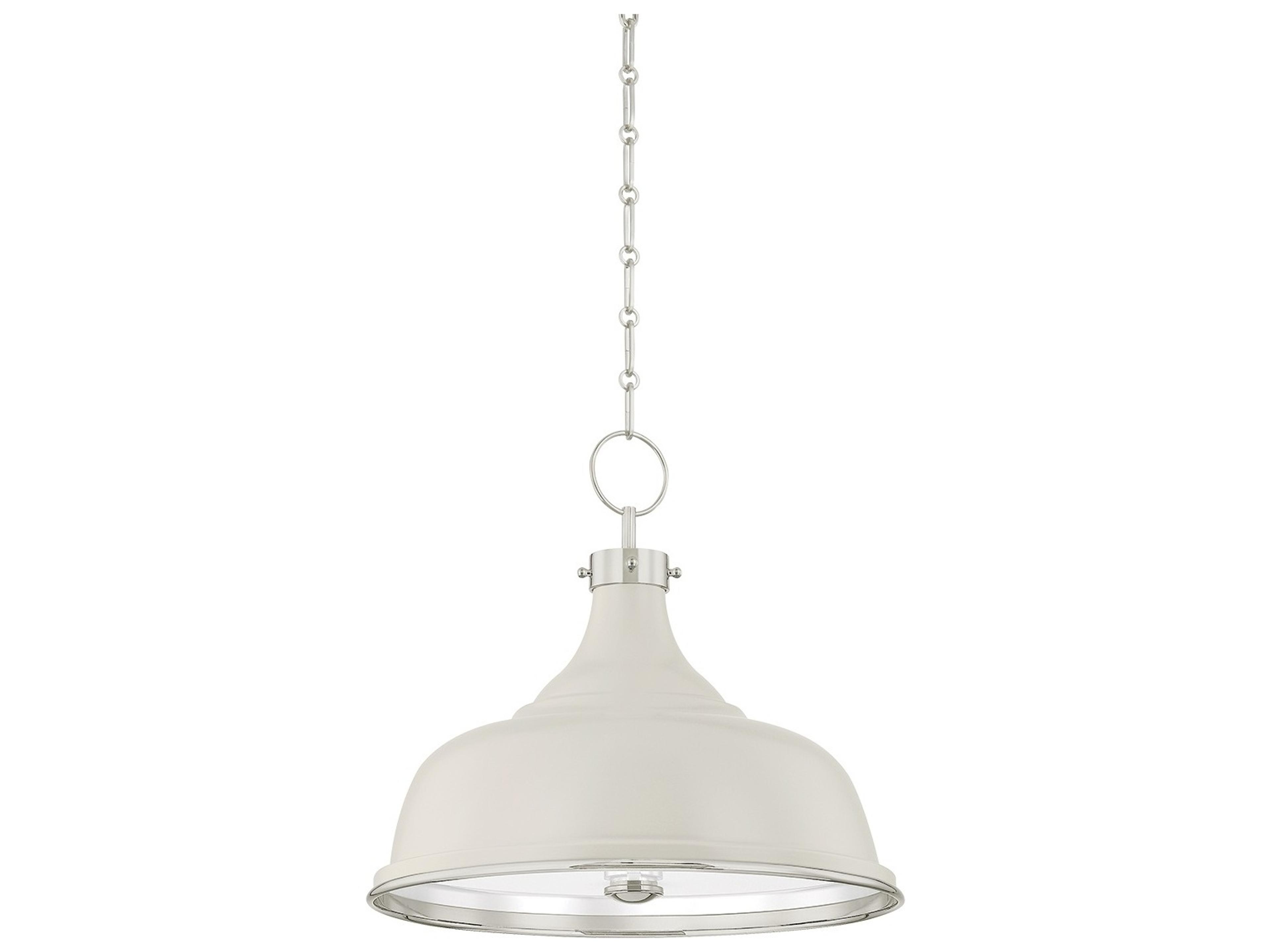 Painted No. 1 3-Light Off White Pendant