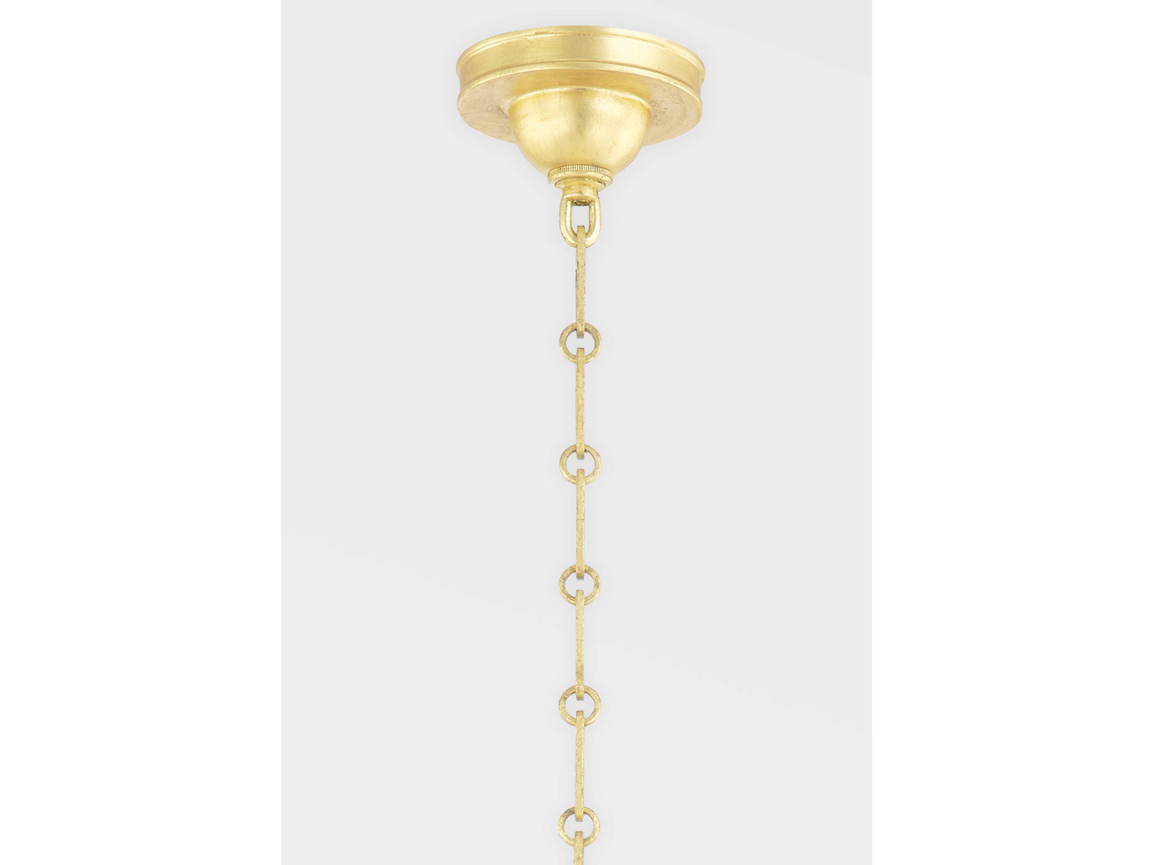 Hudson Valley Nottingham 4-Light Gold Leaf Pendant