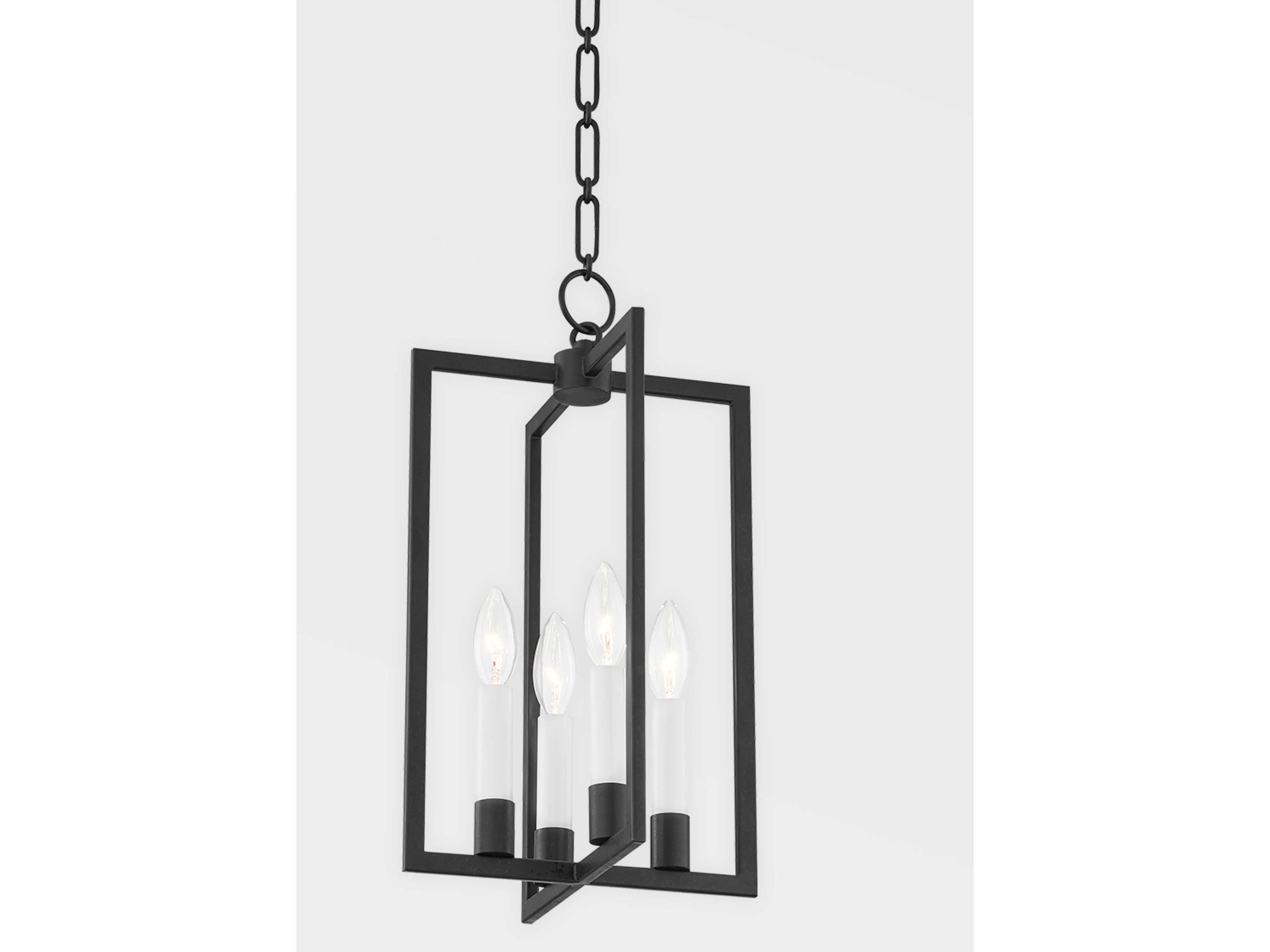 Hudson Valley Middleborough 4-Light Aged Iron Black Mini Pendant