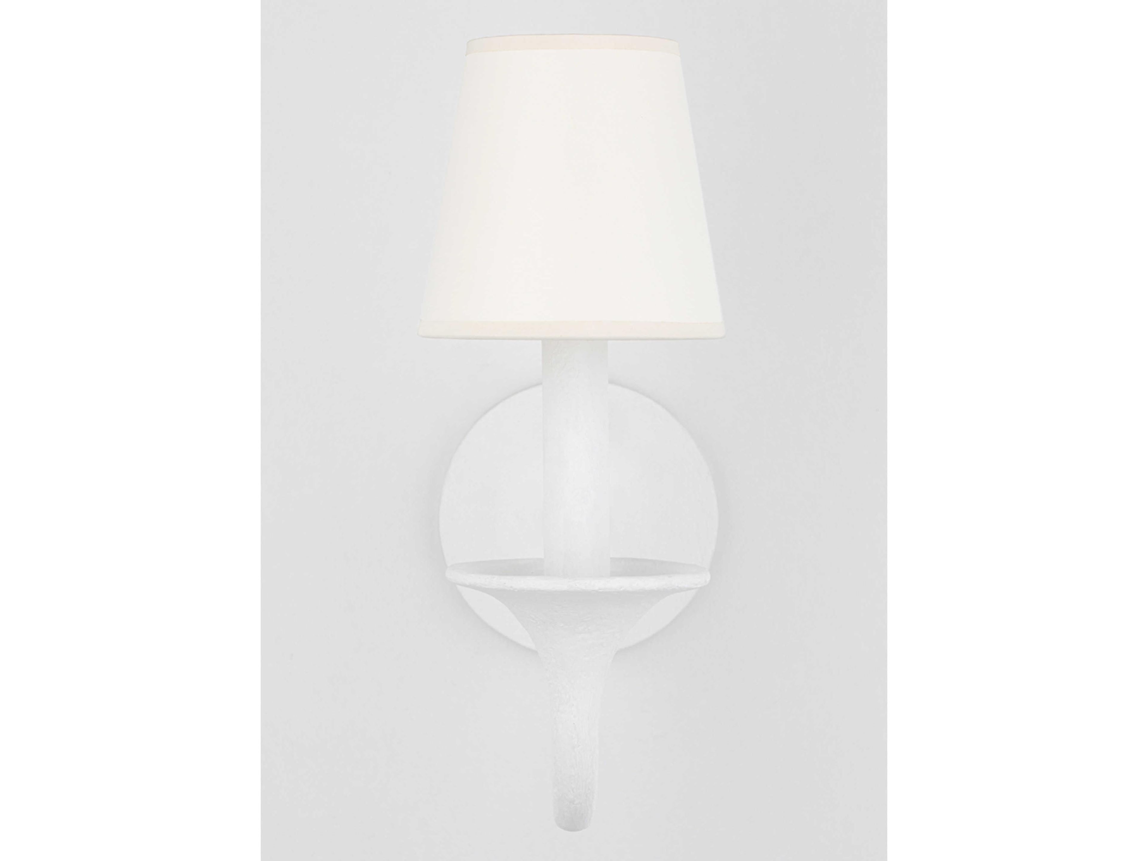 Hudson Valley Windsor 1-Light White Plaster Wall Sconce