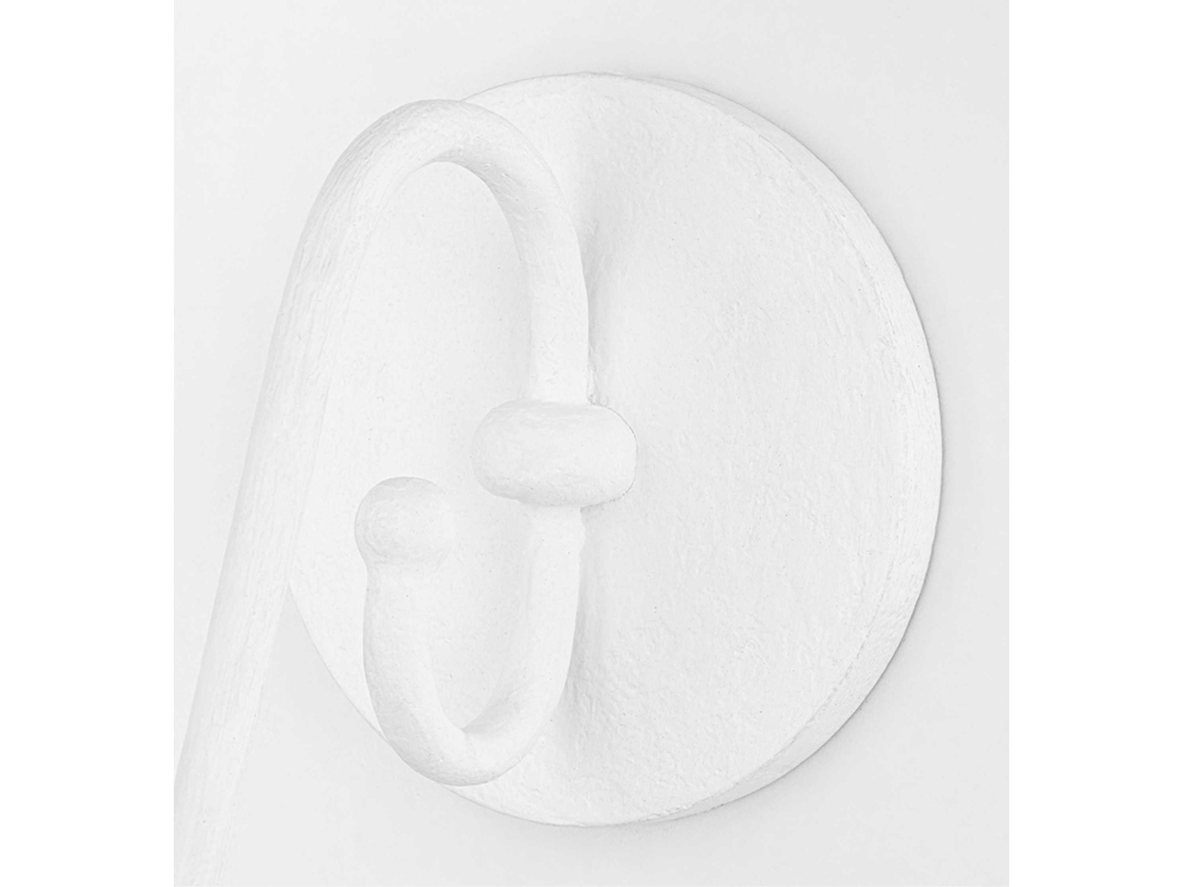 Hudson Valley Windsor 1-Light White Plaster Wall Sconce