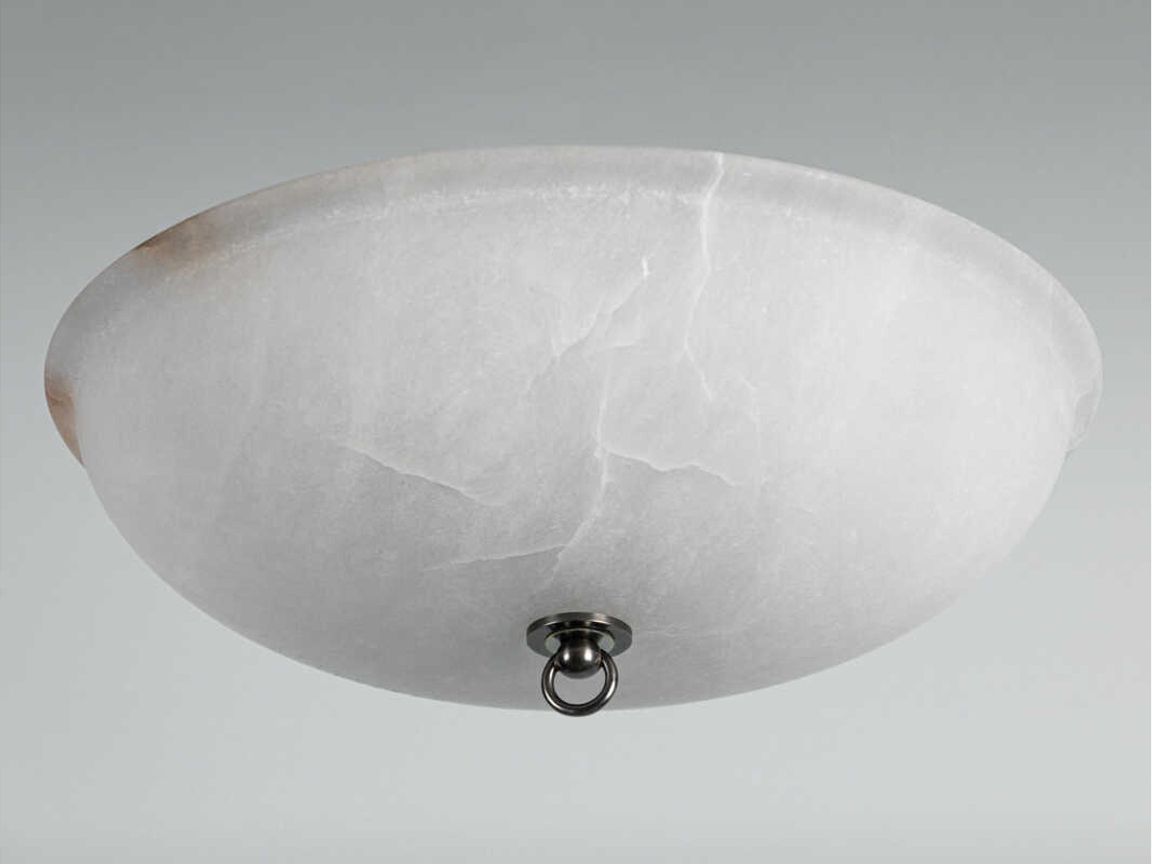 Hudson Valley Somerset 3-Light Distressed Bronze Glass Bowl Semi Flush Mount