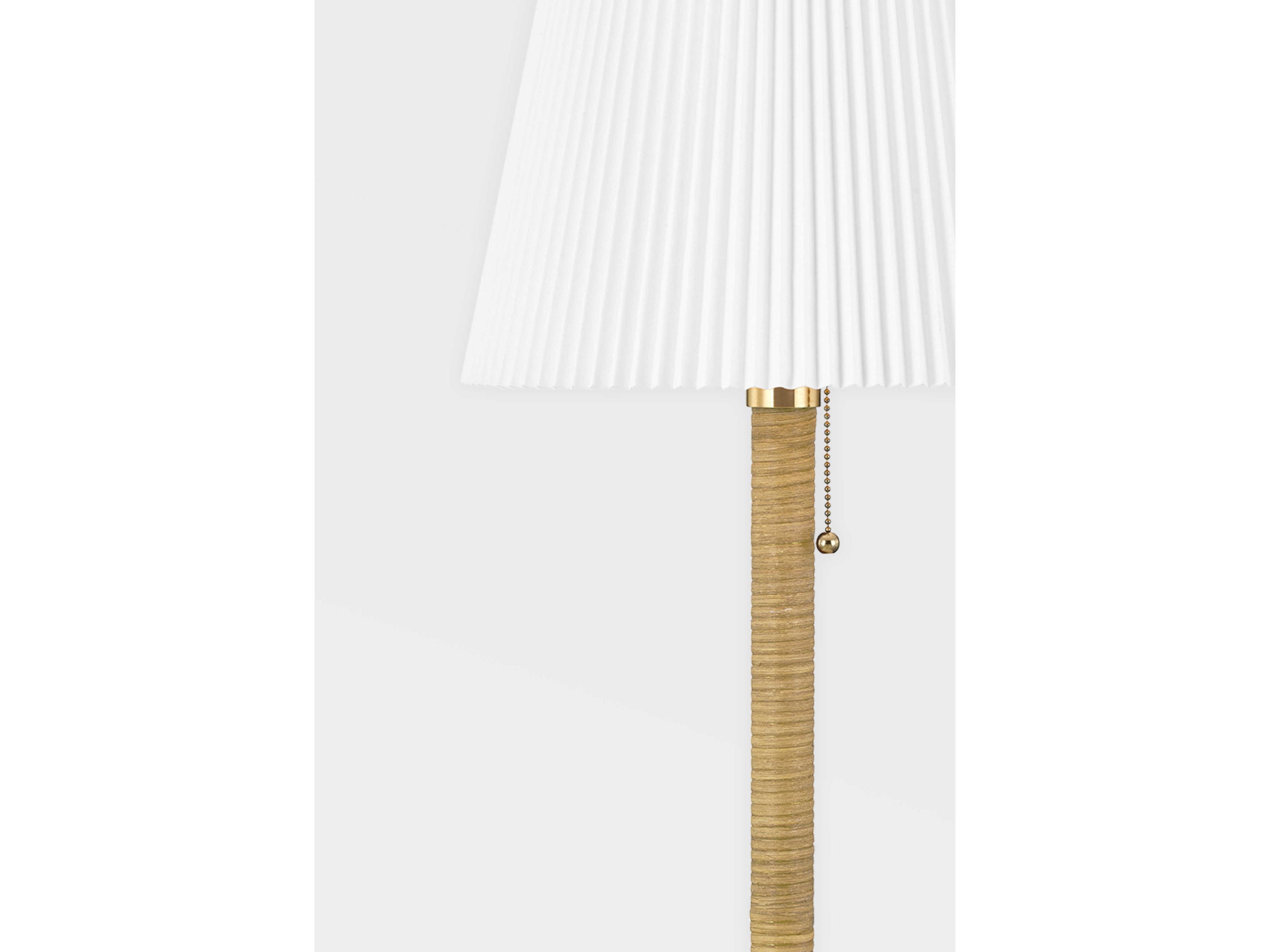 Hudson Valley Dorset Aged Brass Cream Buffet Lamp