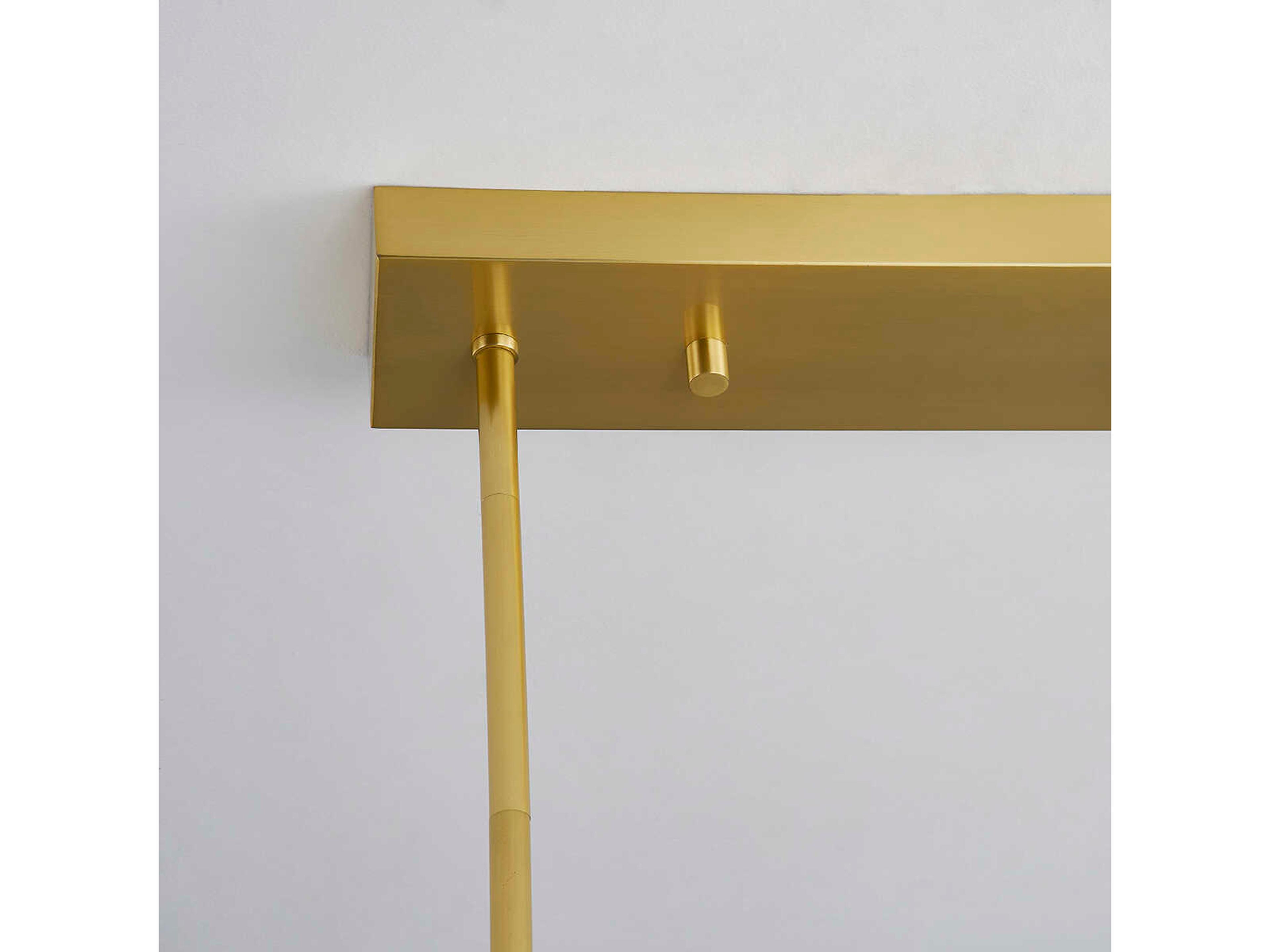 Hudson Valley Griston 10-Light Aged Brass Glass LED Round Island Pendant