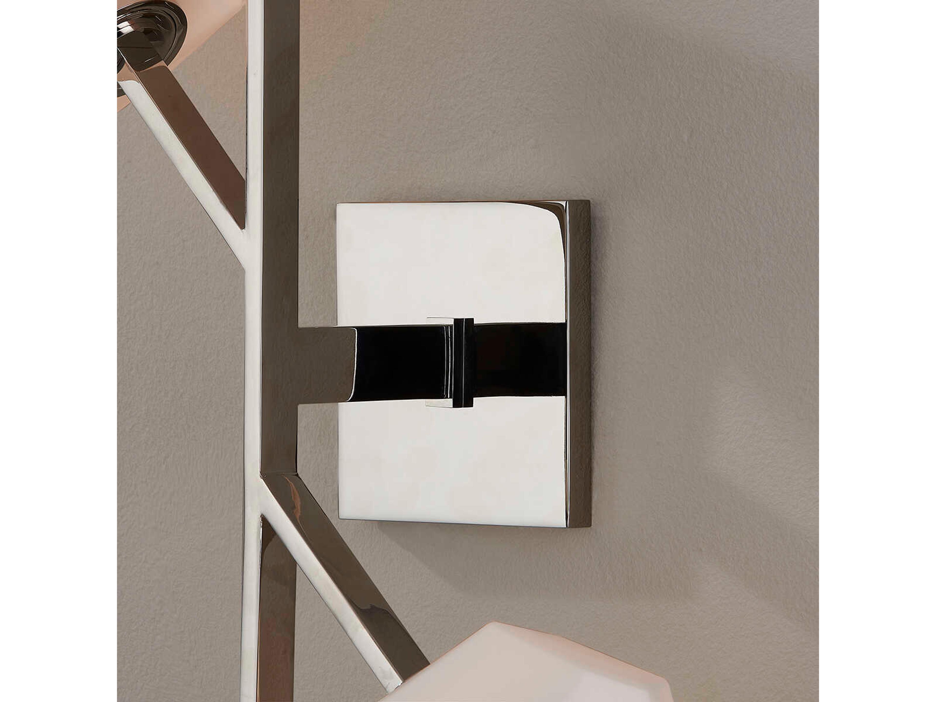 Hudson Valley Tring 4-Light Polished Nickel White Glass LED Wall Sconce