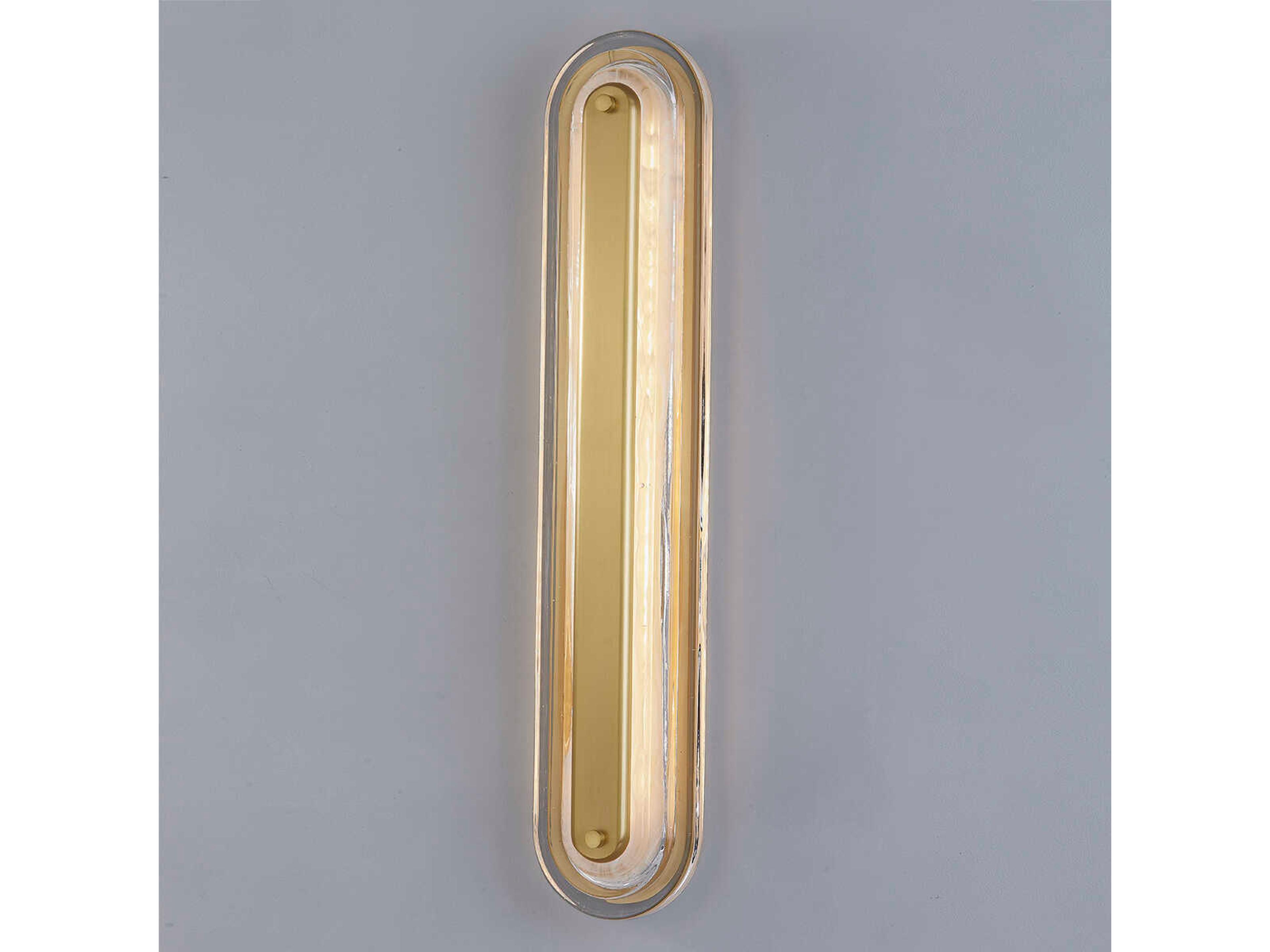 Hudson Valley Litton 1-Light Aged Brass LED Vanity Light