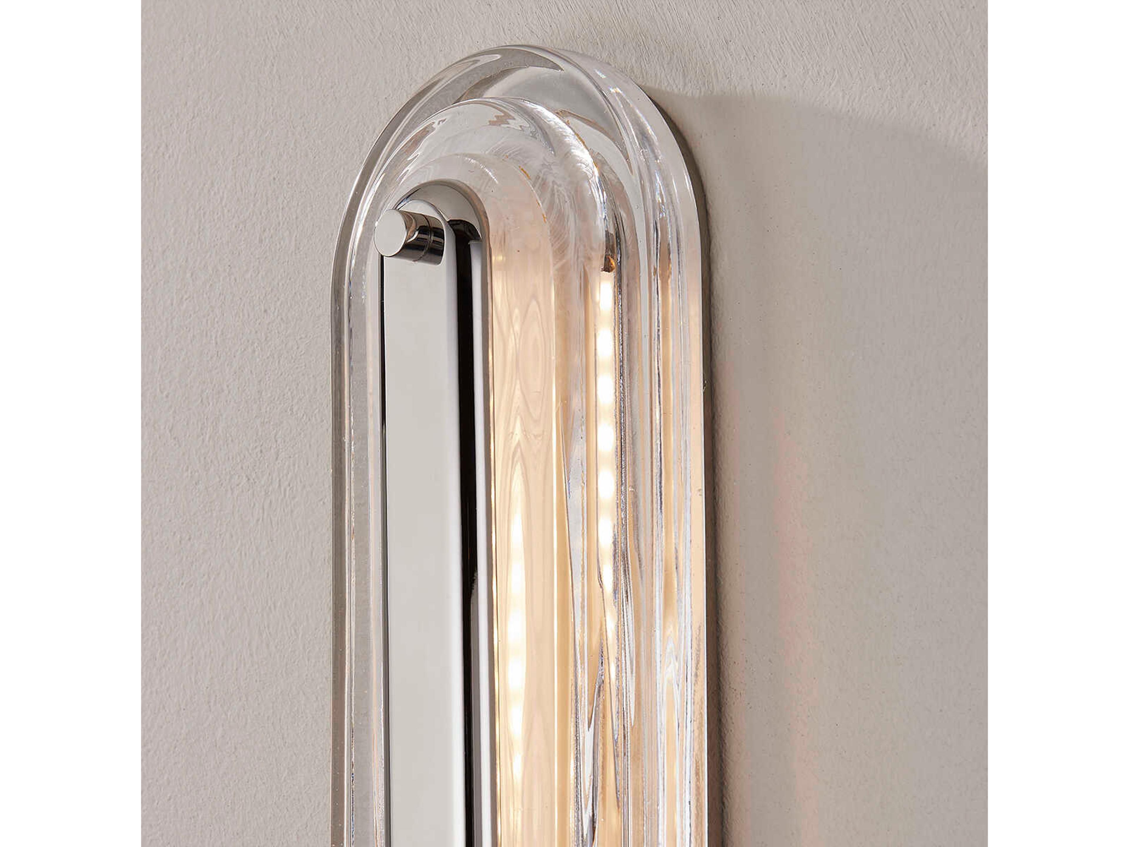 Hudson Valley Litton 1-Light Polished Nickel LED Vanity Light