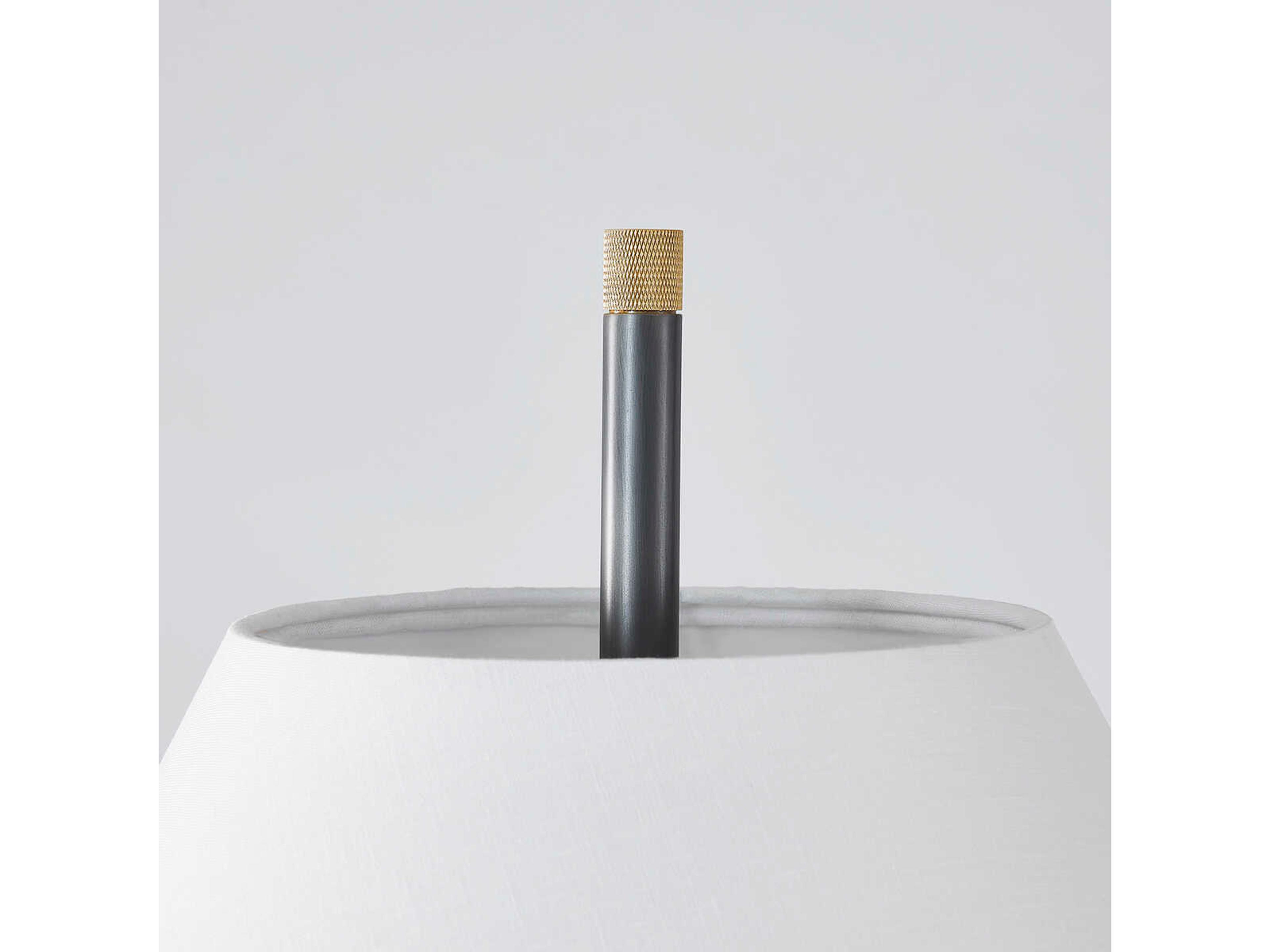 Hudson Valley Glenmoore Aged Brass Distressed Bronze Black Floor Lamp