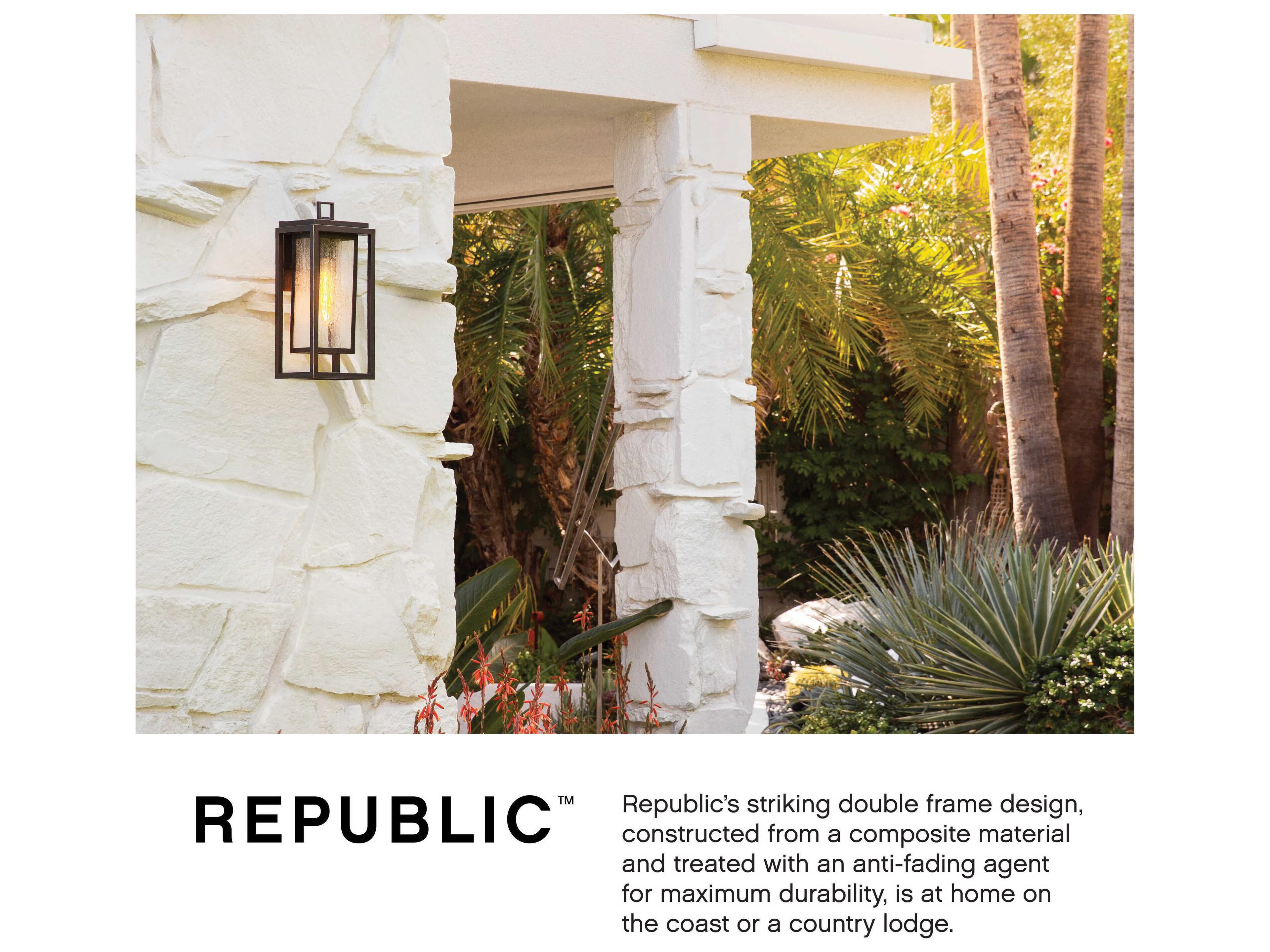 Hinkley Republic 1 - Light Outdoor Wall Light