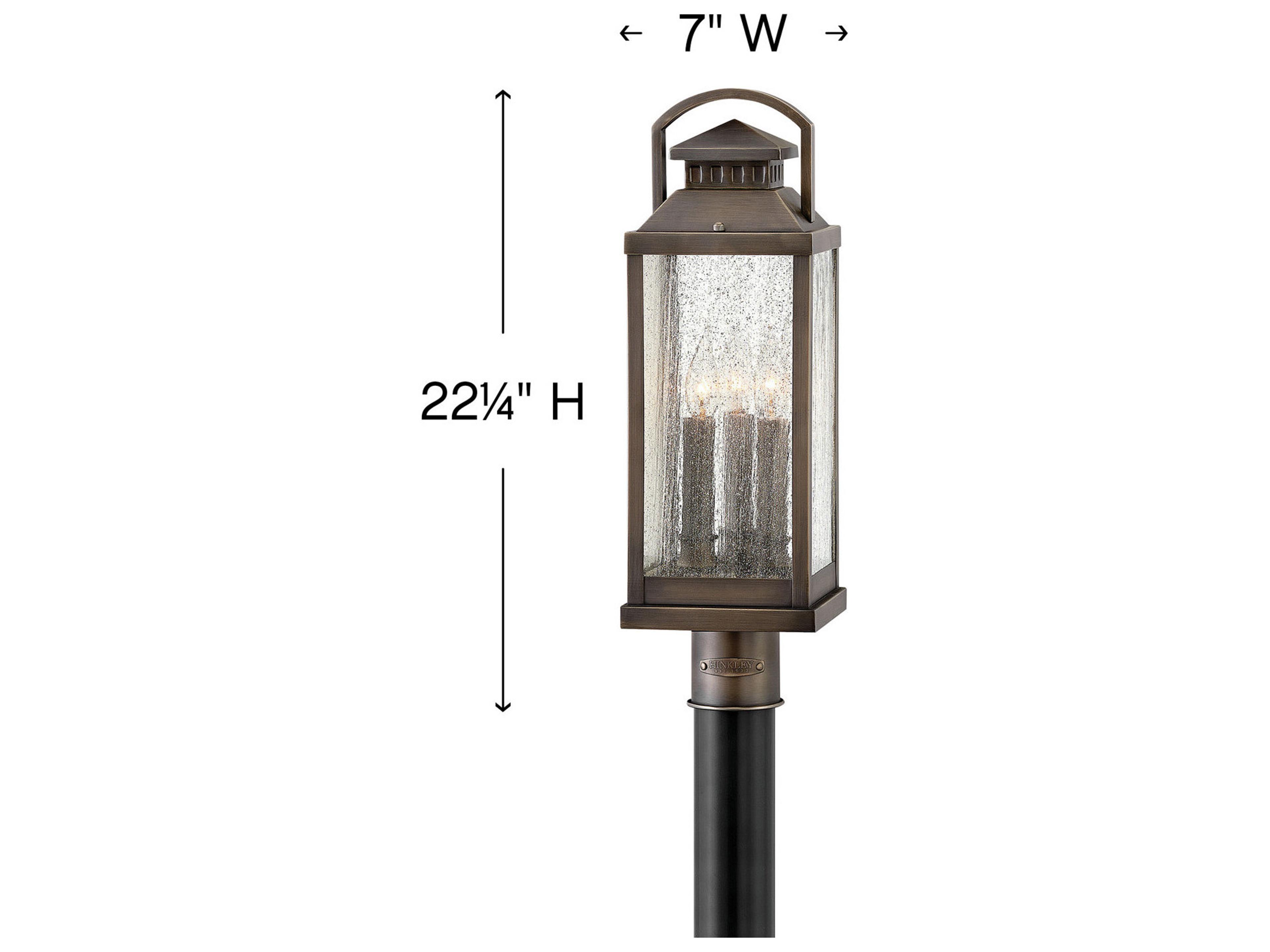Hinkley Revere 3 - Light Outdoor Post Light