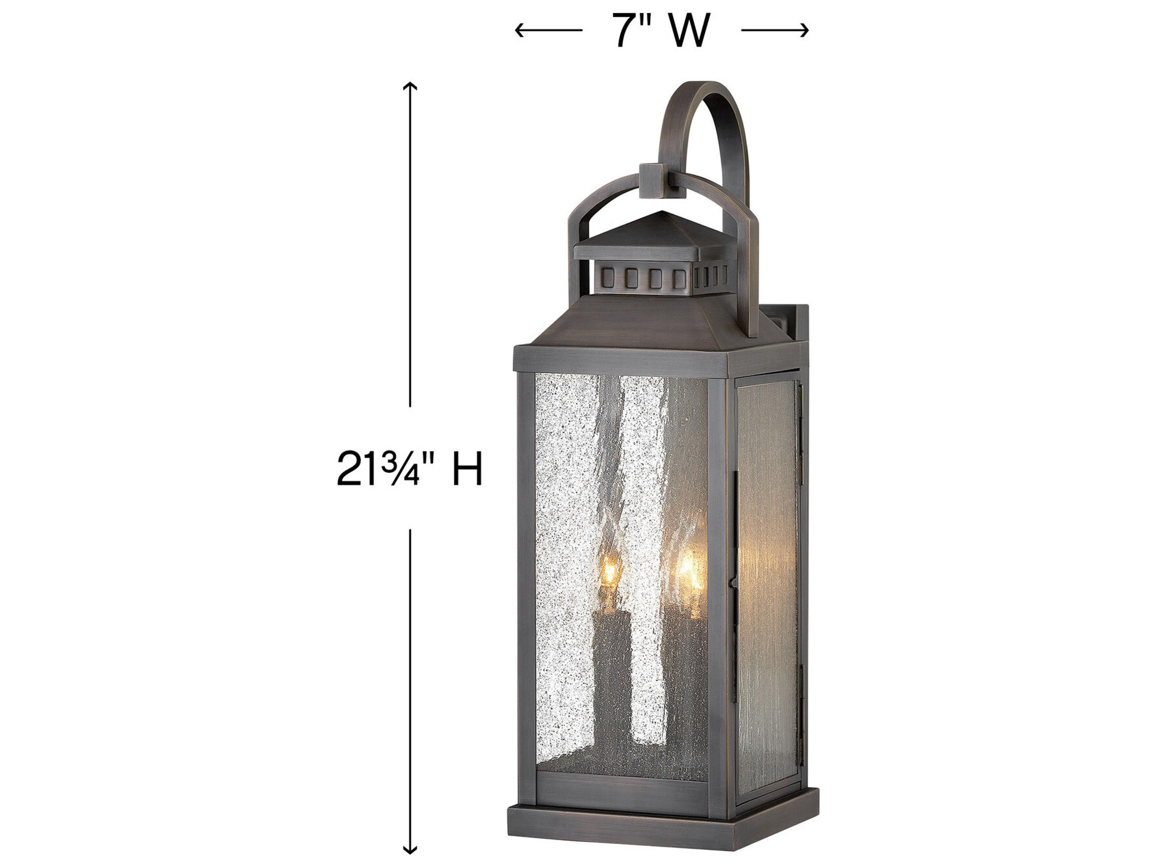 Hinkley Revere 3 - Light Outdoor Wall Light