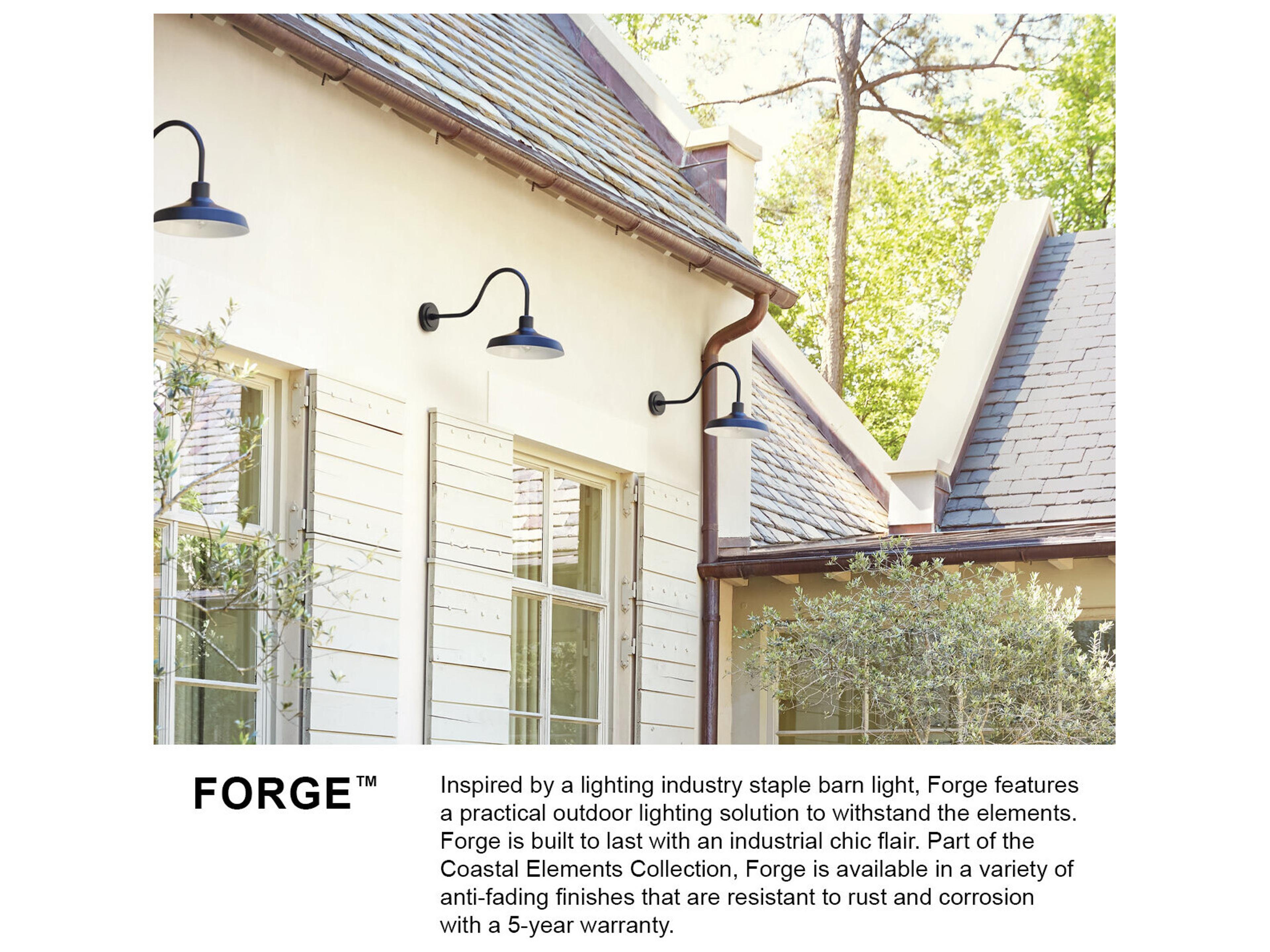 Hinkley Forge 1 - Light Outdoor Ceiling Light