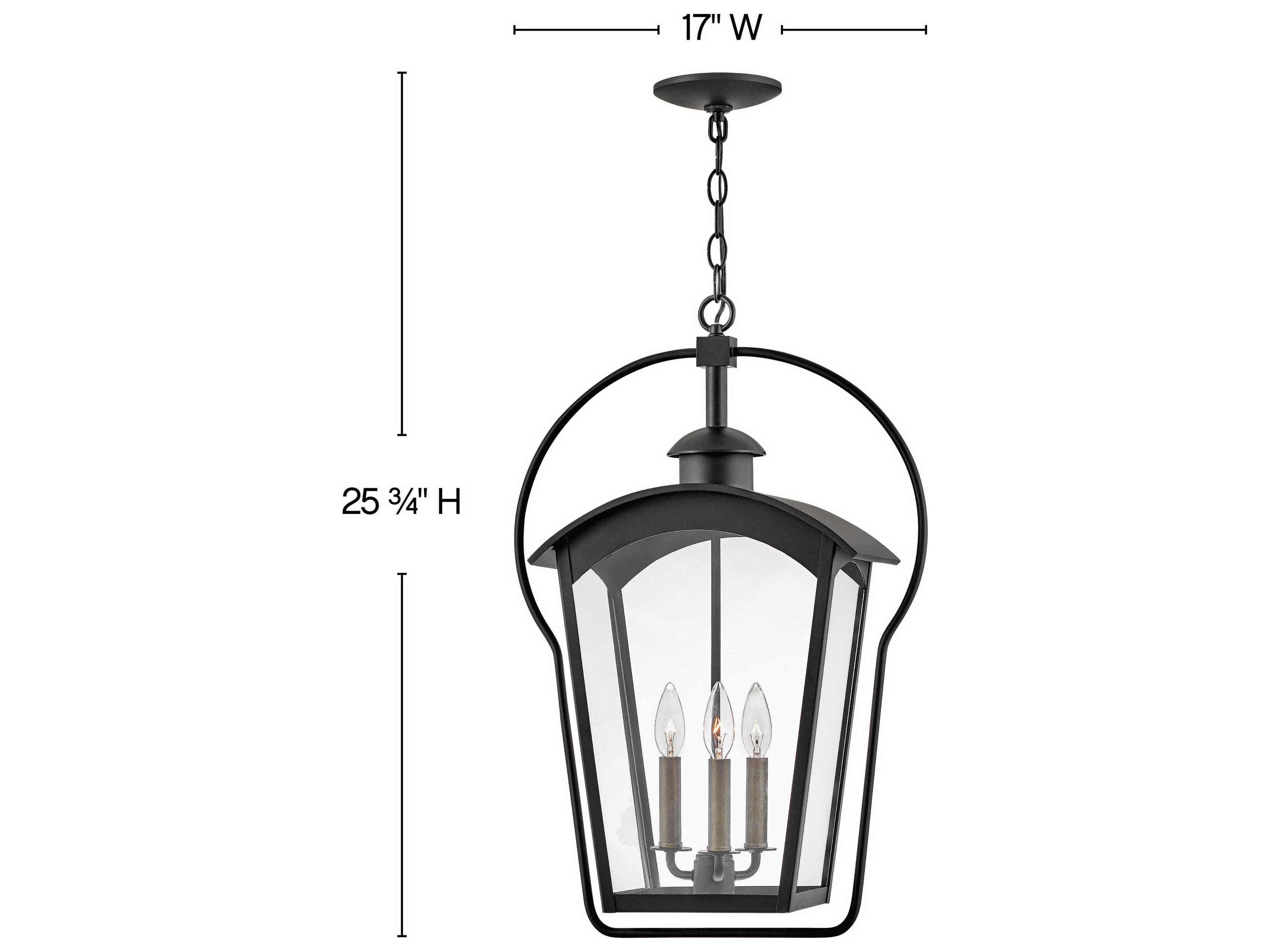 Hinkley Yale 3 - Light Outdoor Hanging Light